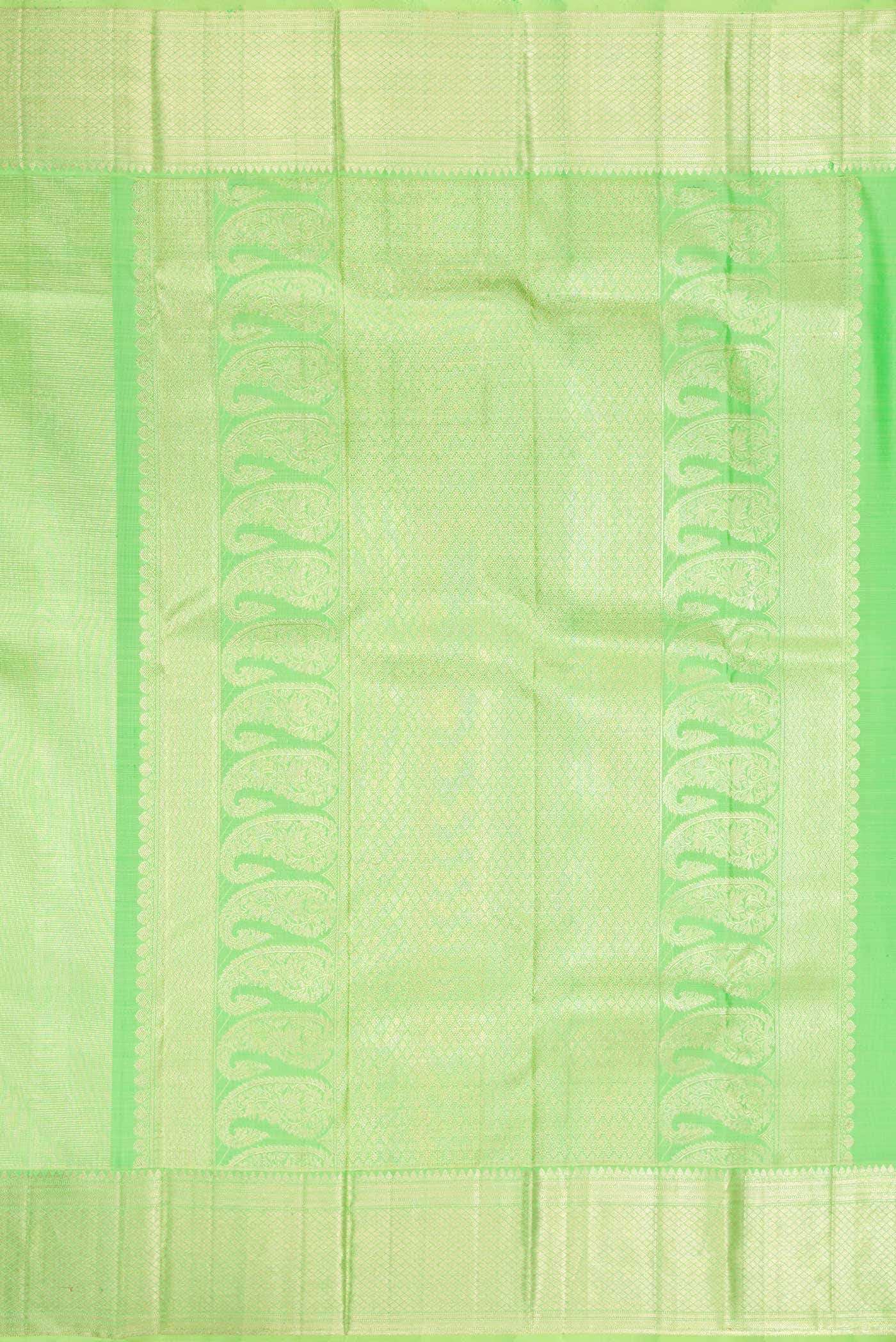 Green Dual Tone Kanchipuram Silk Saree