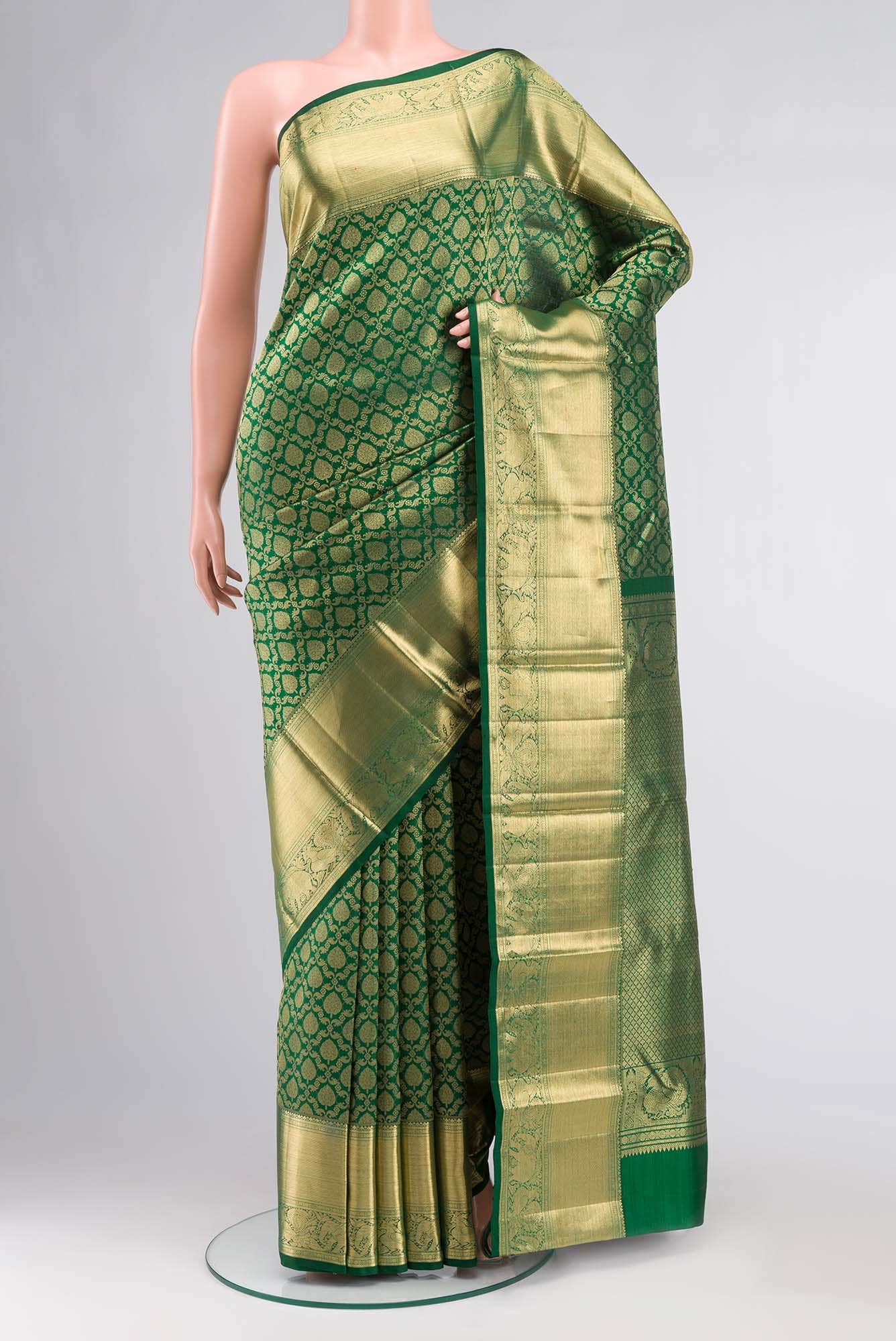Green Kanchipuram Silk Saree