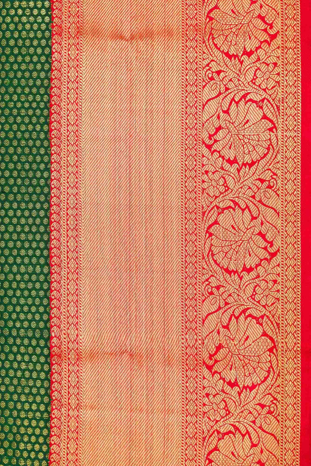 Green Dual Tone Kanchipuram Silk Saree