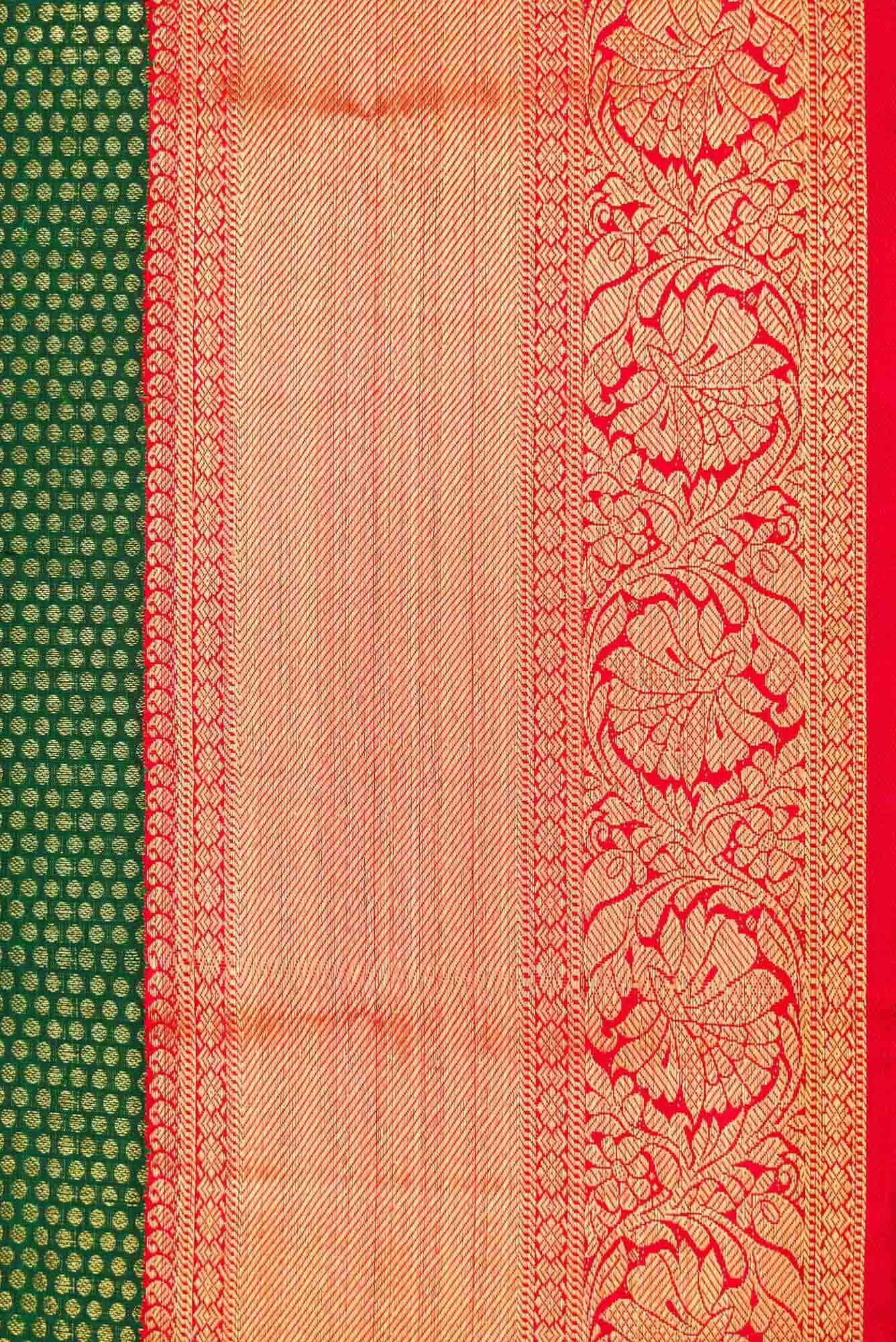 Green Dual Tone Kanchipuram Silk Saree