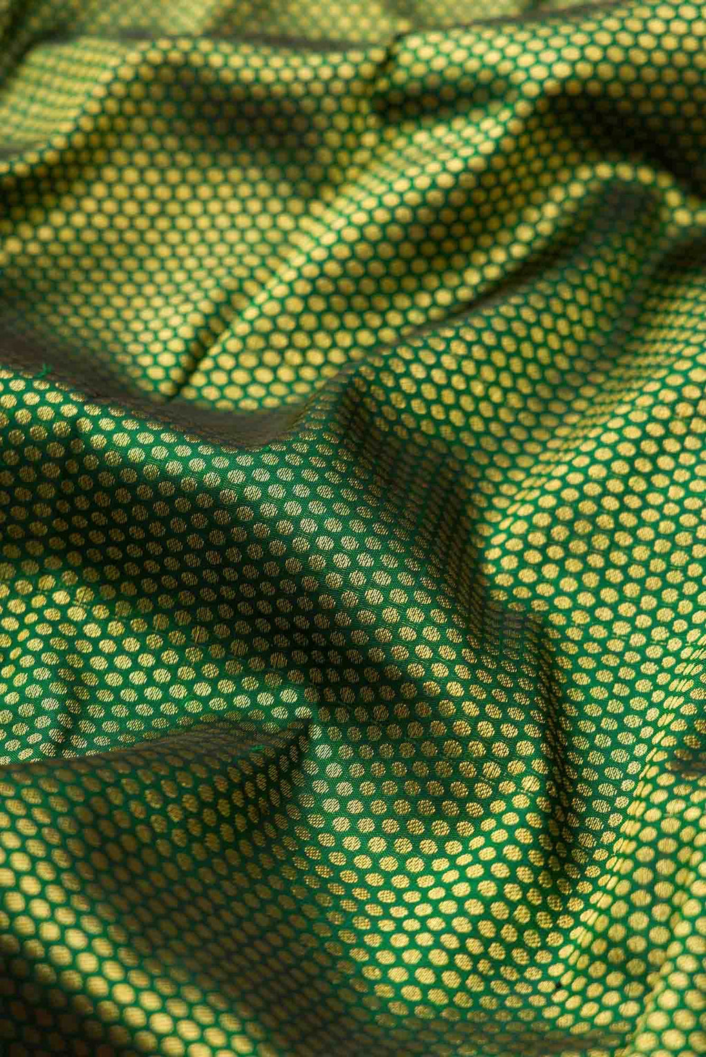 Green Dual Tone Kanchipuram Silk Saree
