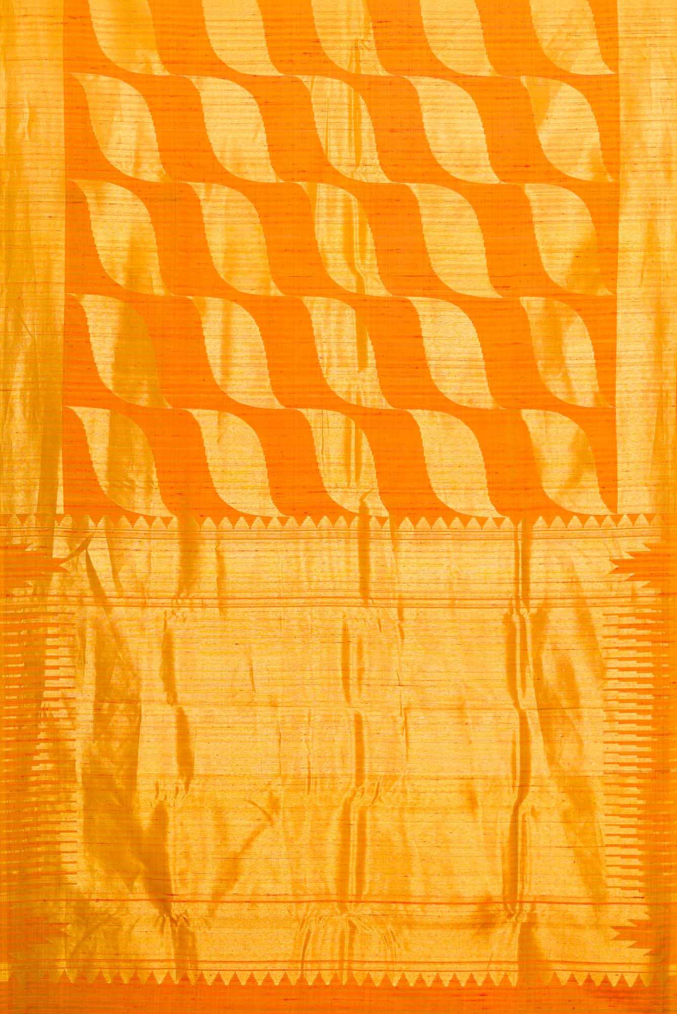 Mustard Dual Tone Kanchipuram Silk Saree