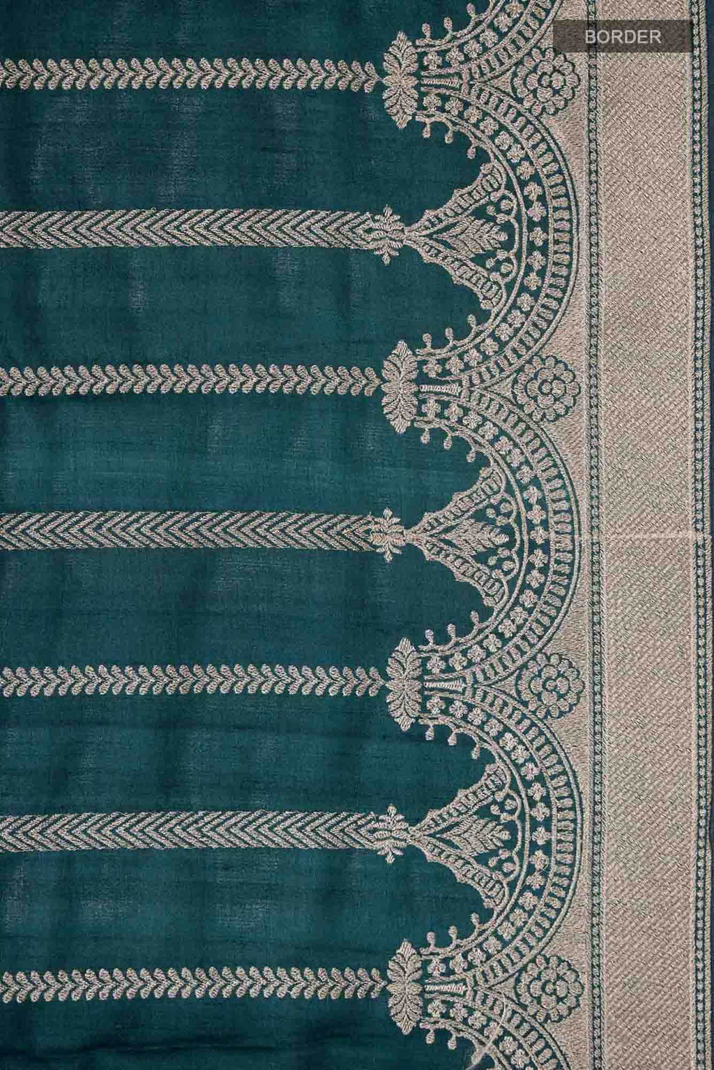 Teal Bhagalpuri Tussar Silk Saree