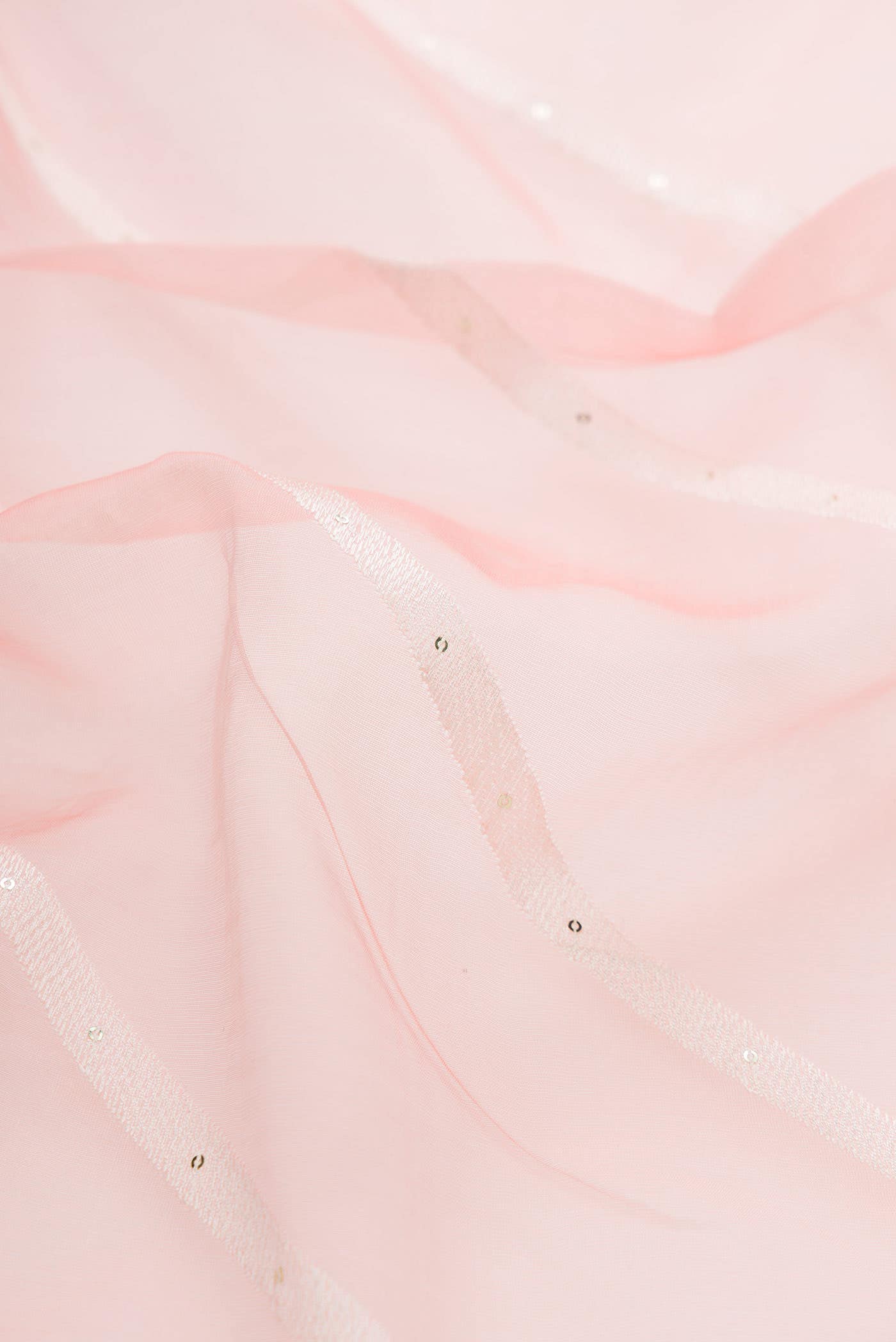 Pink Organza Silk Saree