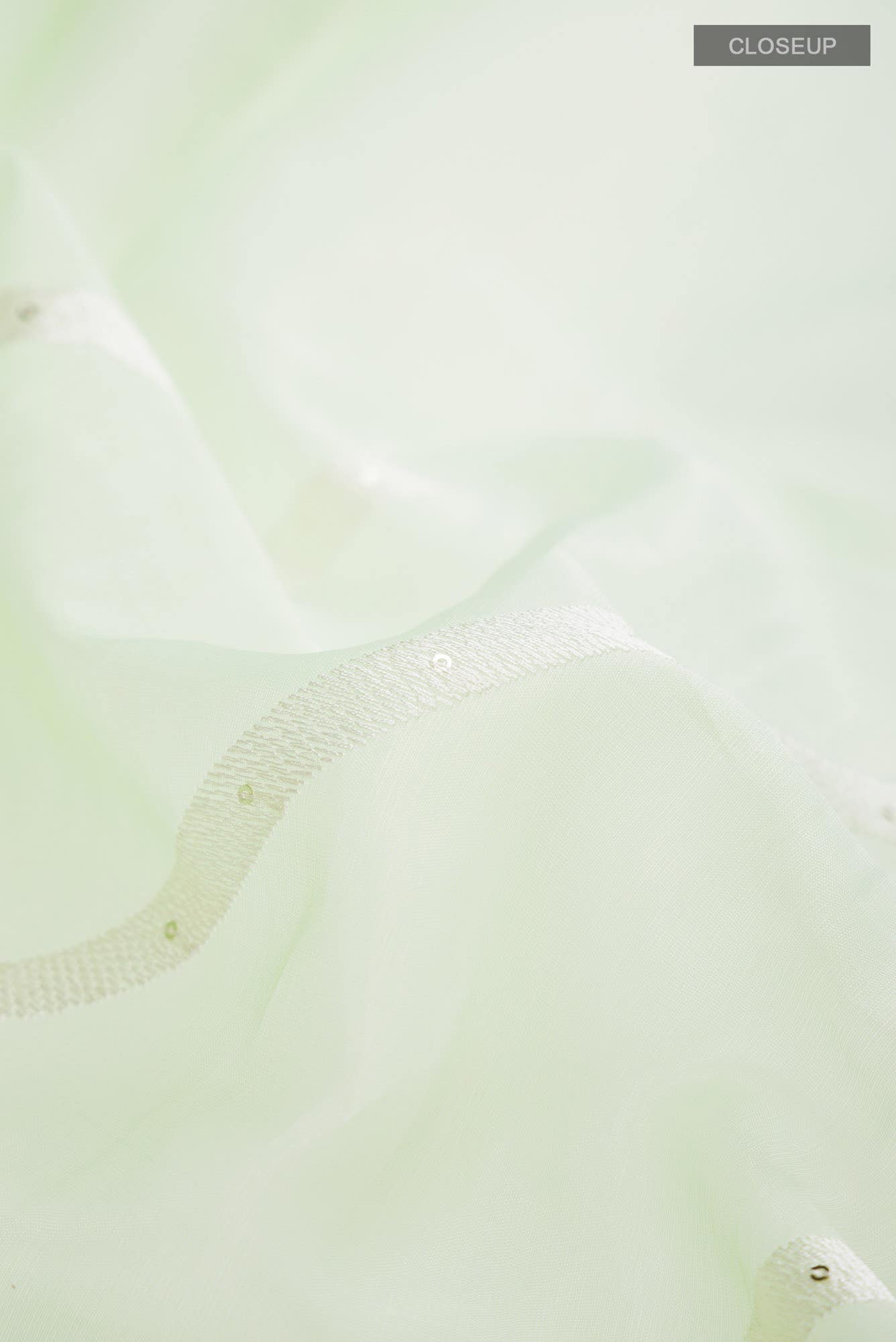 Light Green Organza Silk Saree