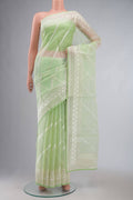 Light Green Organza Silk Saree
