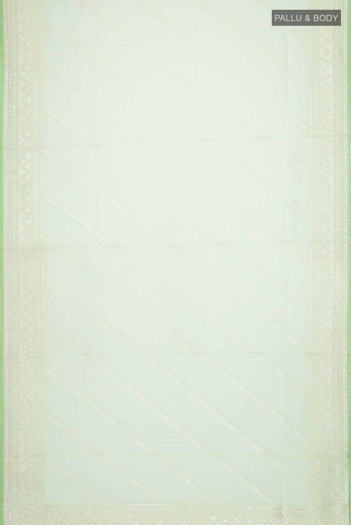 Light Green Organza Silk Saree