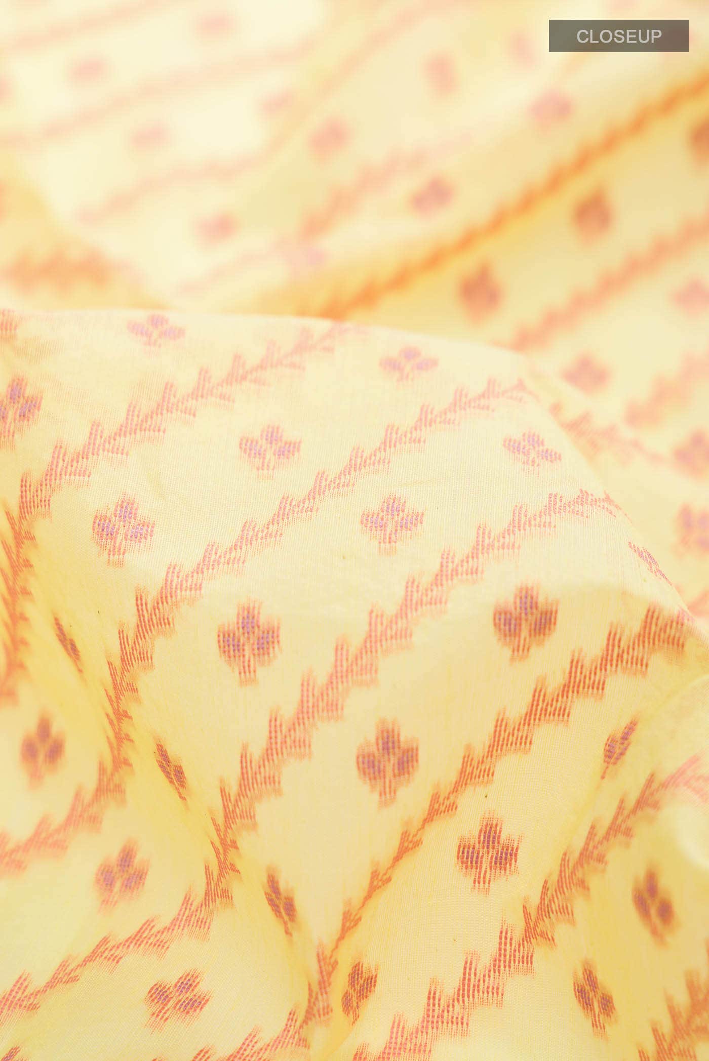 Yellow Banarasi Silk Cotton Saree