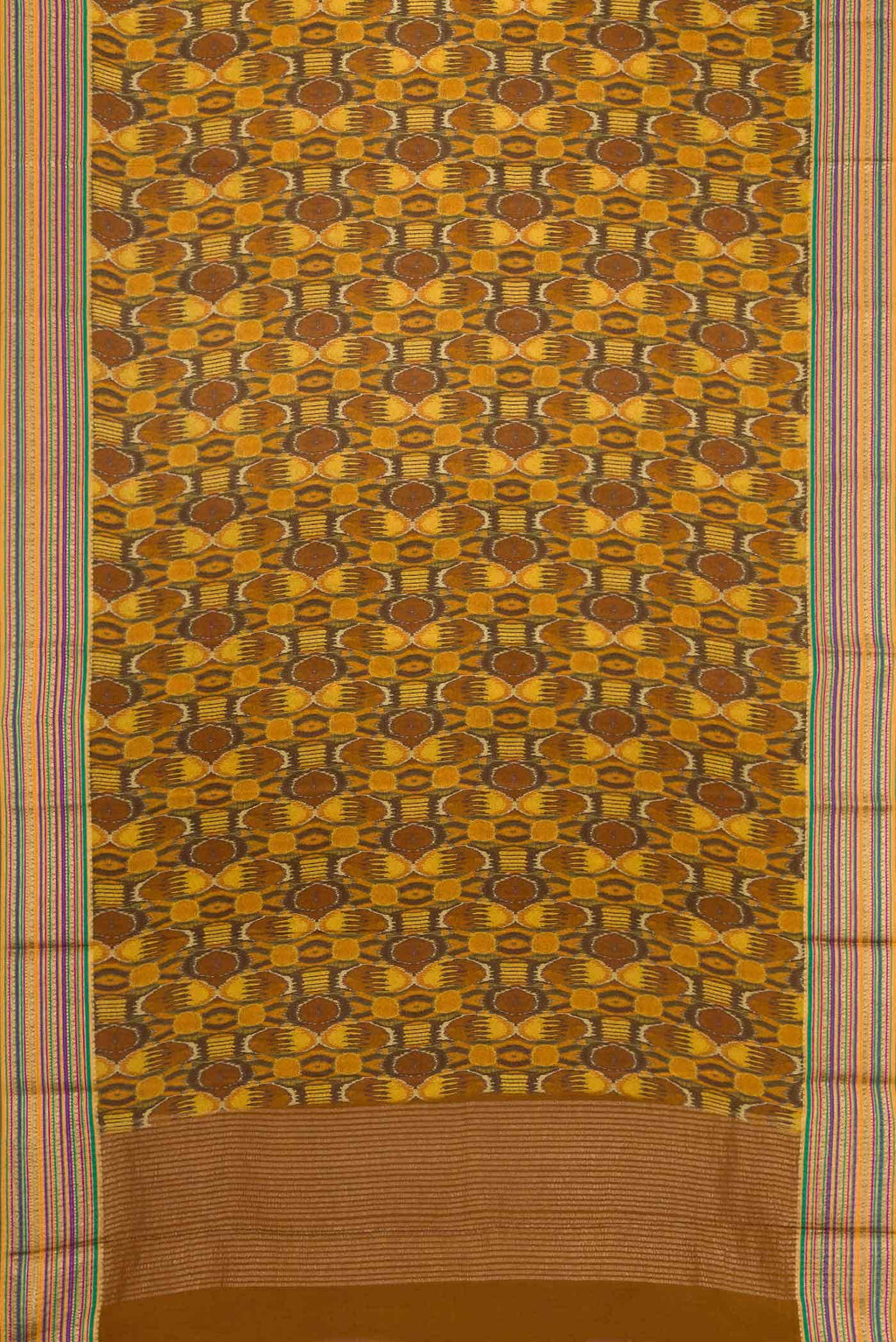 Mehandi Green Mysore Crepe Saree