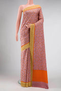 Mauve Mysore Crepe Saree