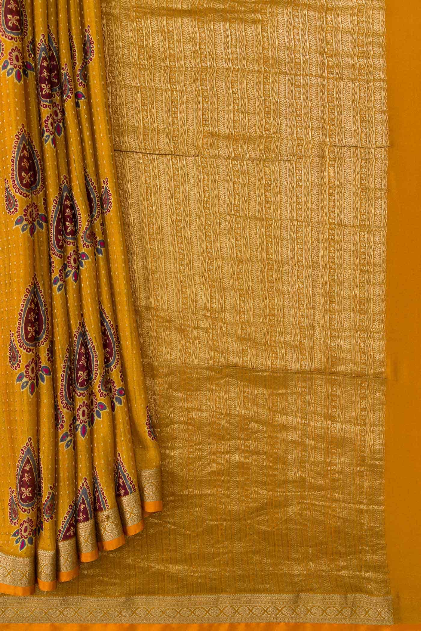 Sandal Mysore Crepe Saree