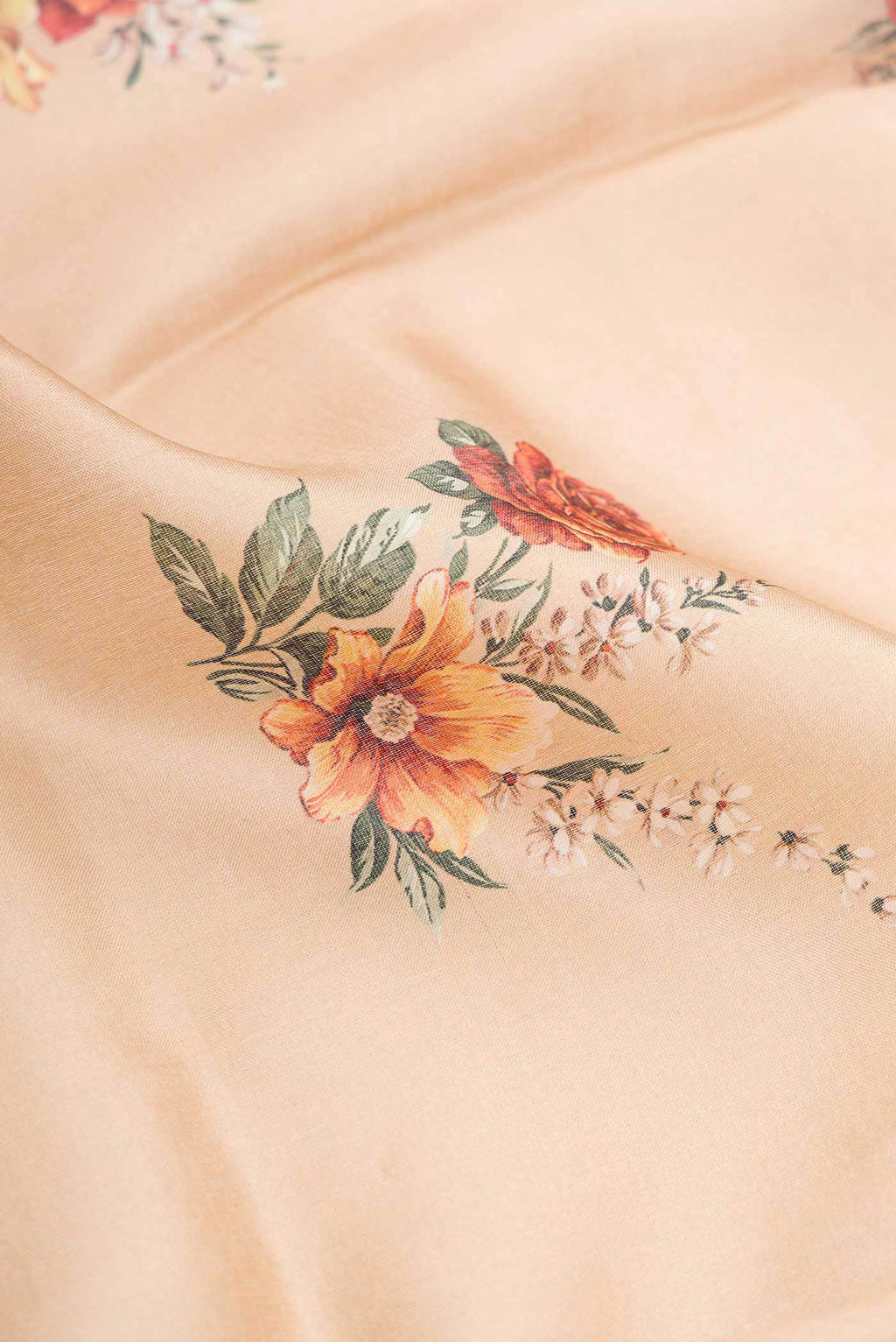 Cream Tussar Silk Saree