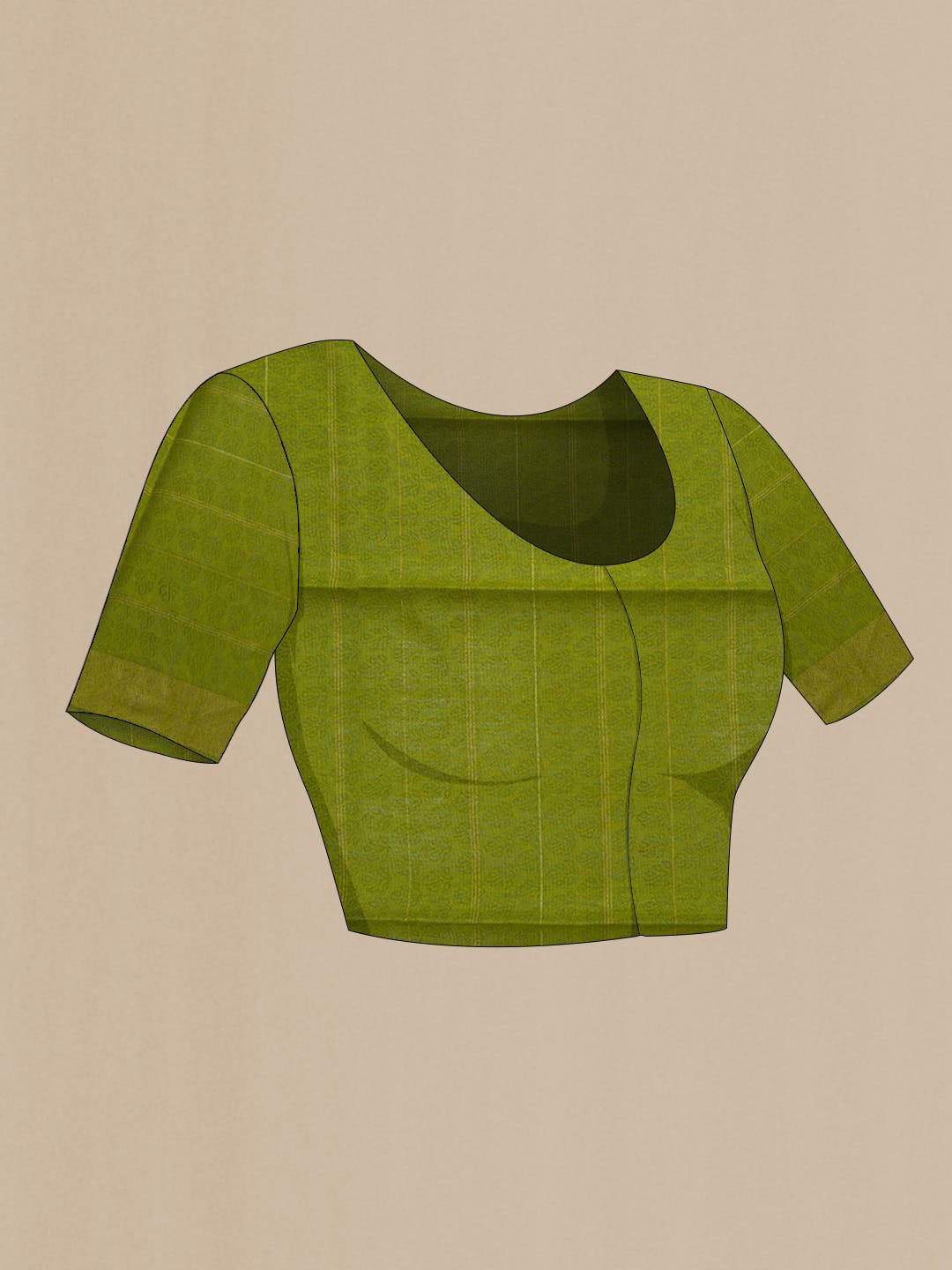 Green Tussar Silk Saree