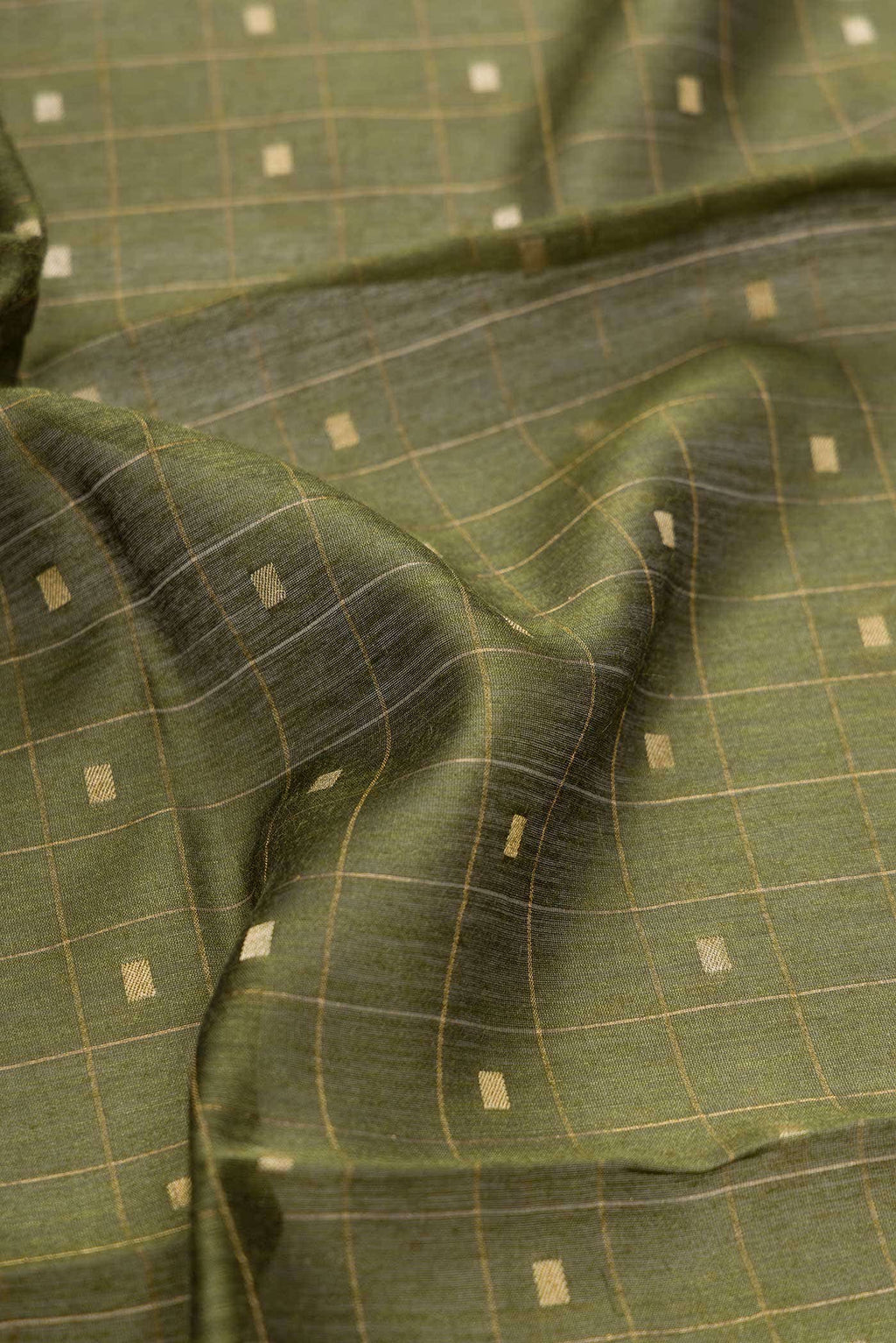 Mehandi Green Tussar Silk Saree