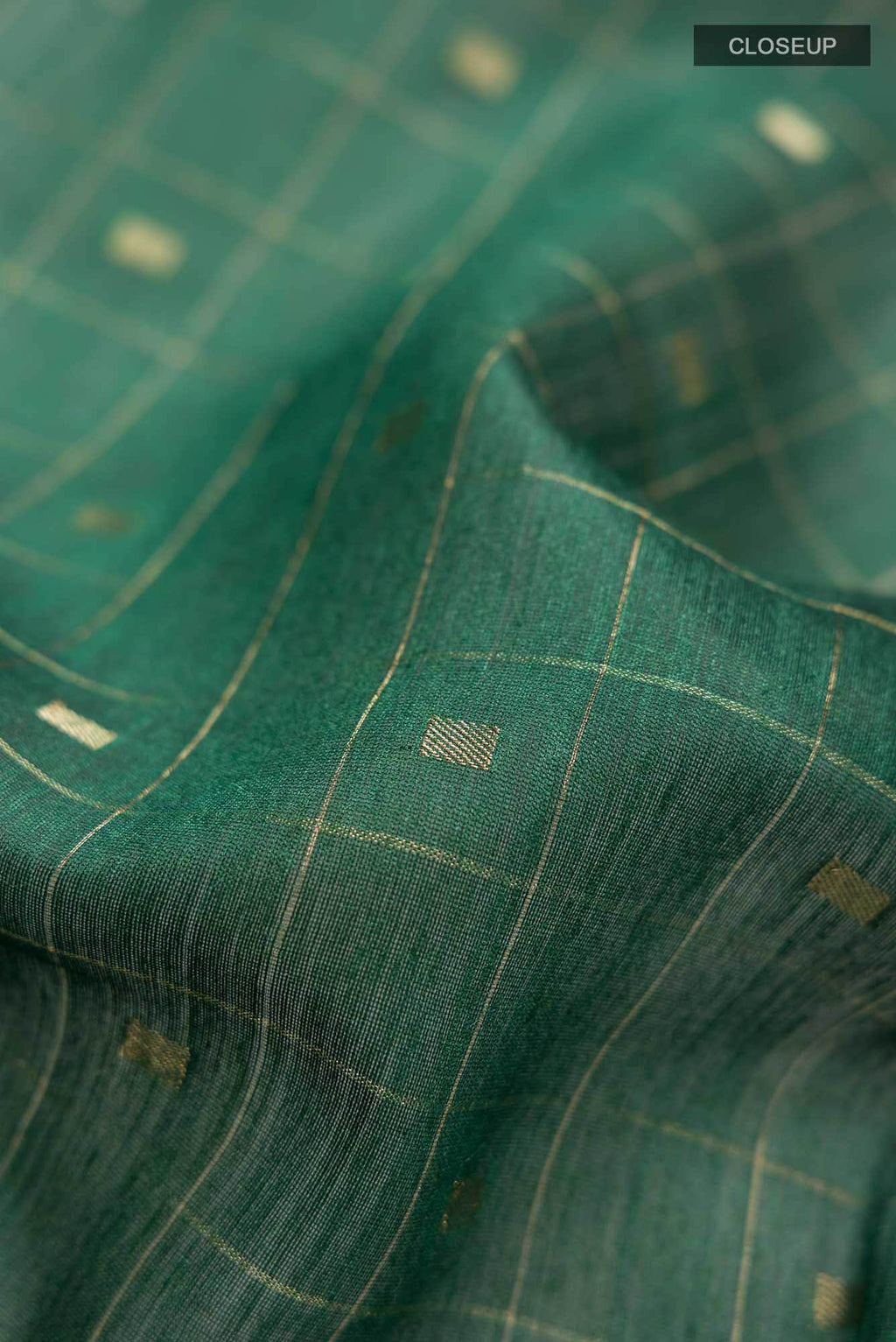 Green Bhagalpuri Tussar Silk Saree
