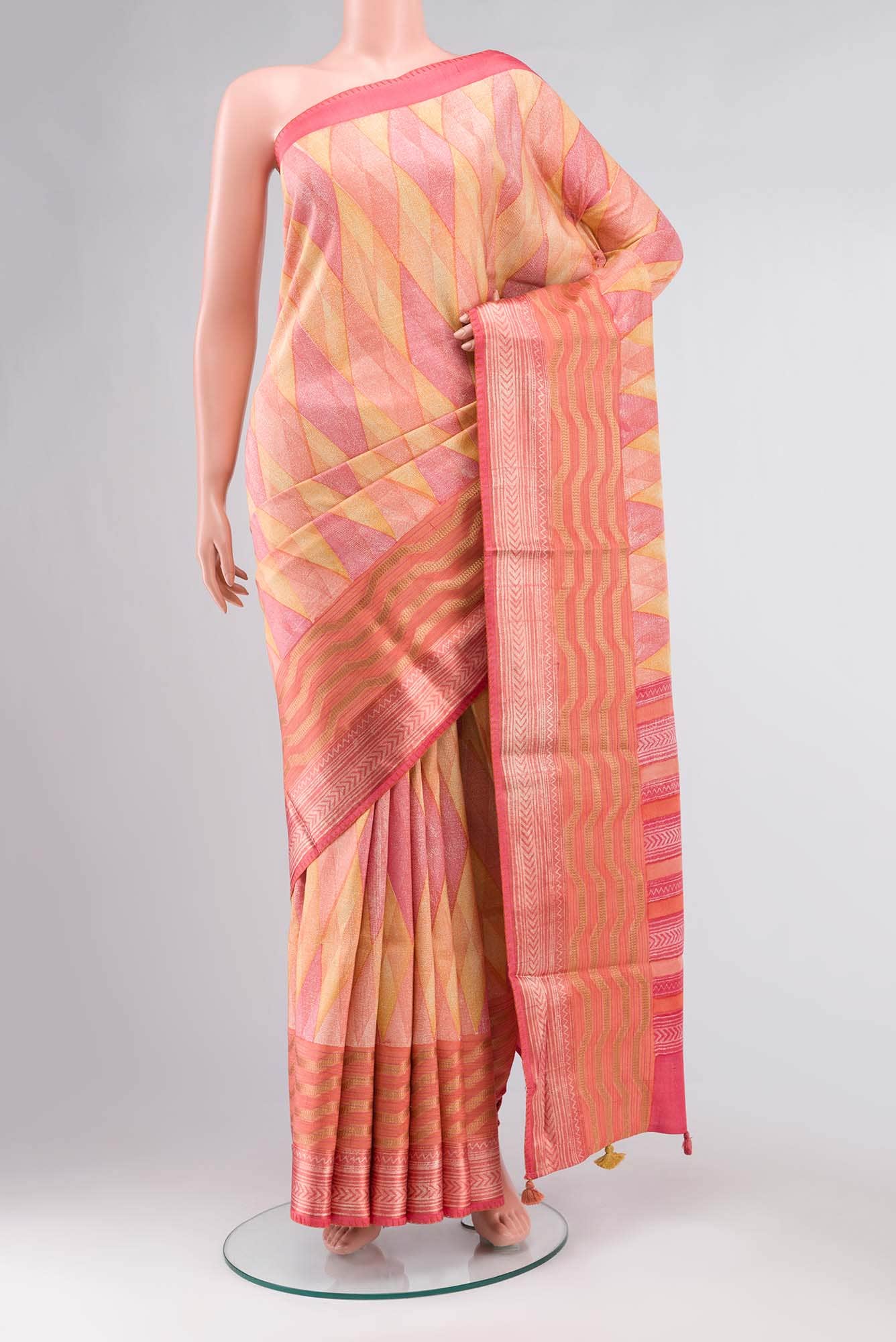 Multi Bhagalpuri Tussar Silk Saree
