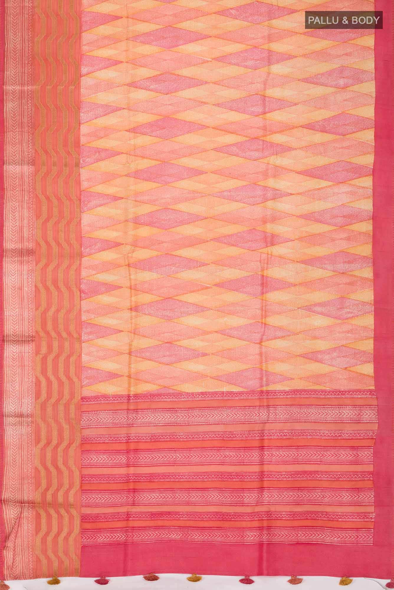 Multi Bhagalpuri Tussar Silk Saree