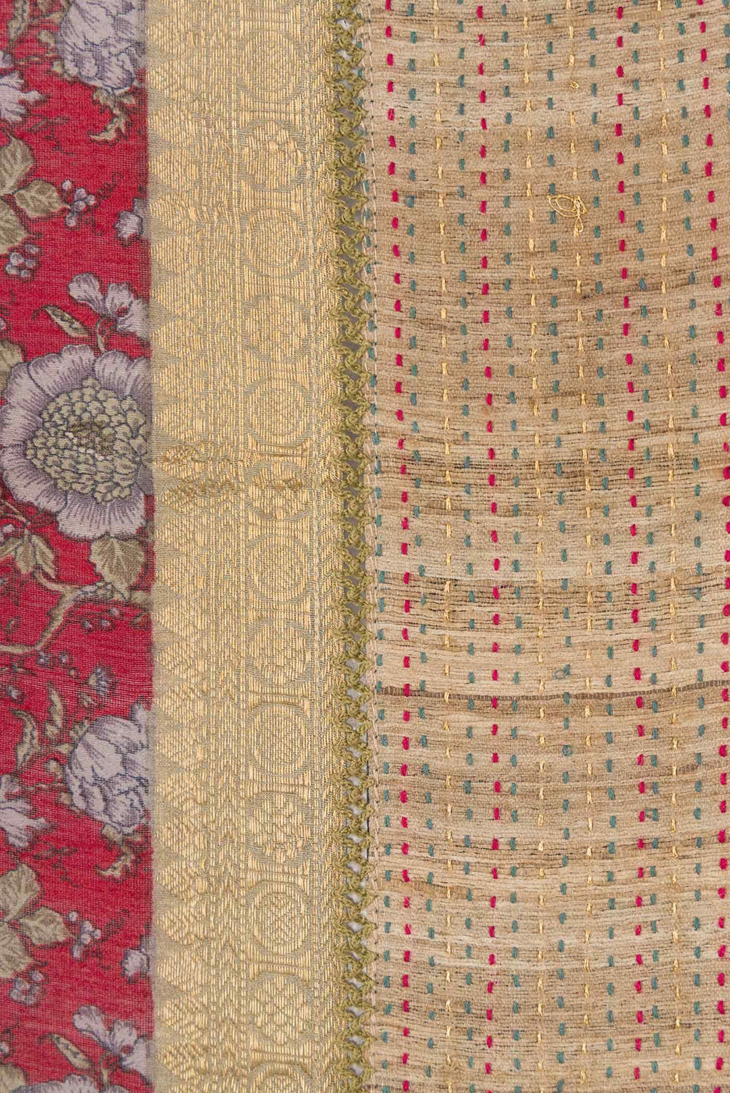 Mauve Tussar Silk Saree