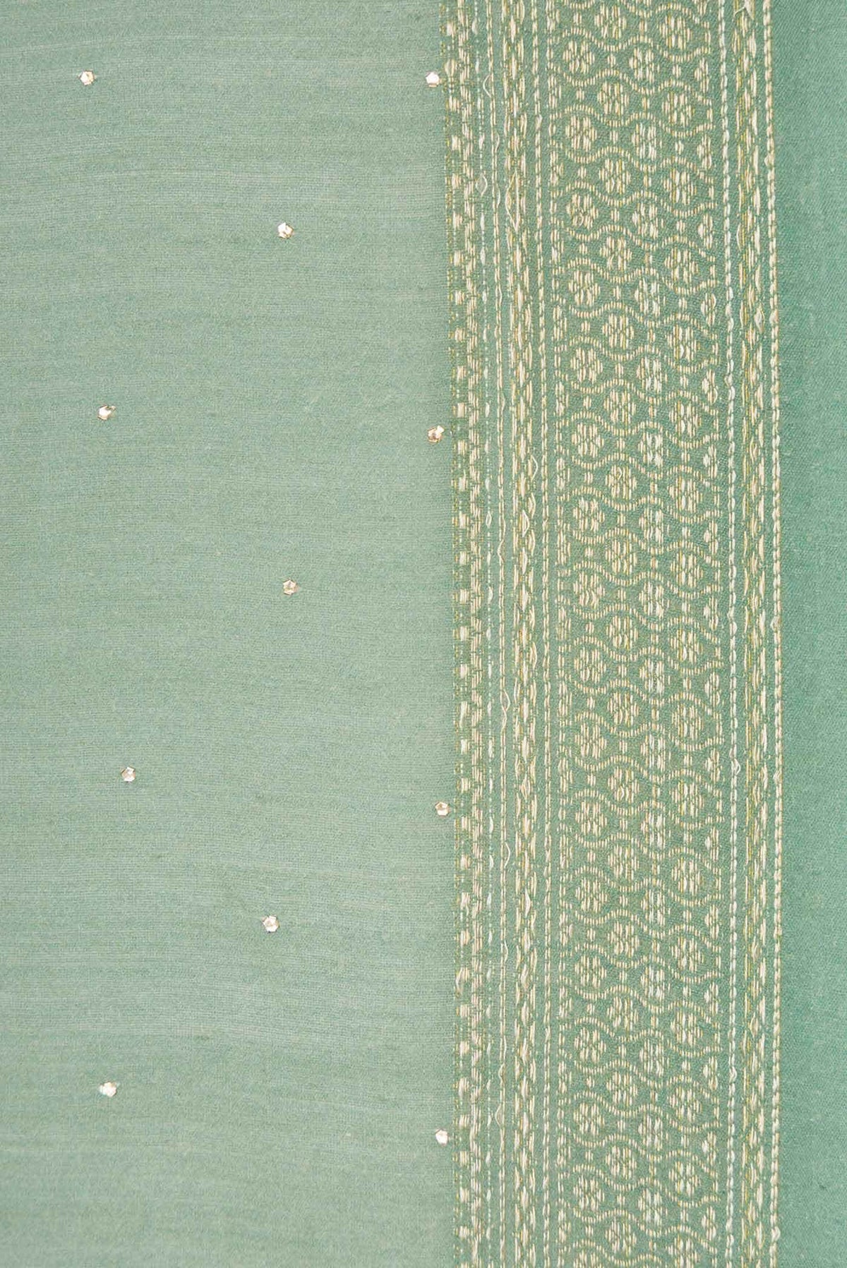 Green Tussar Silk Saree