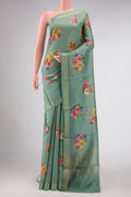 Green Tussar Silk Saree
