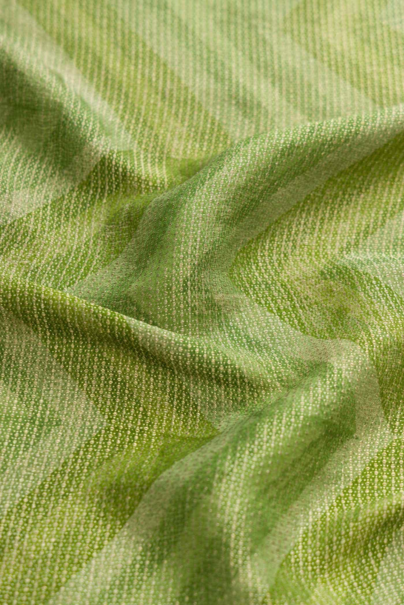 Green Dual Tone Banarasi Georgette Saree