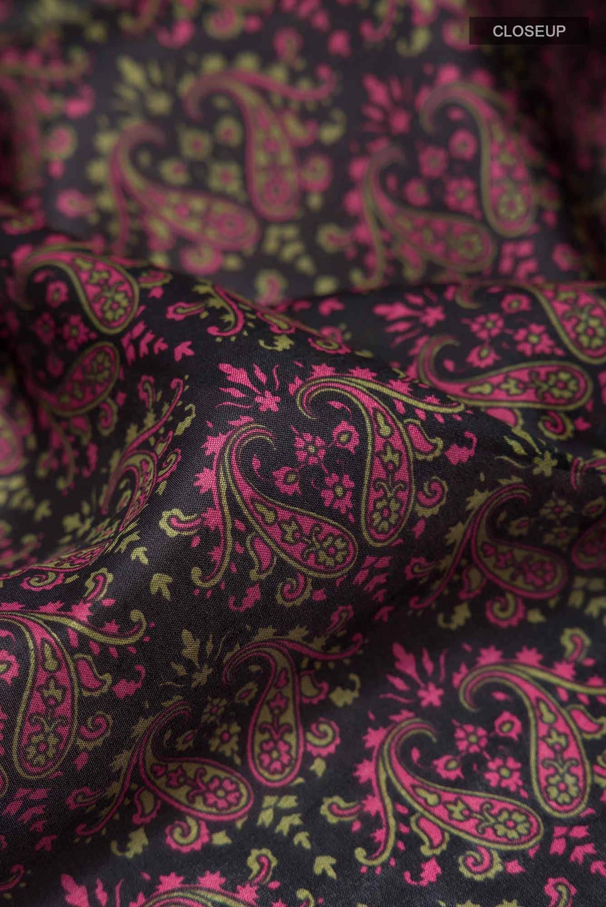 Black Printed Silk Saree