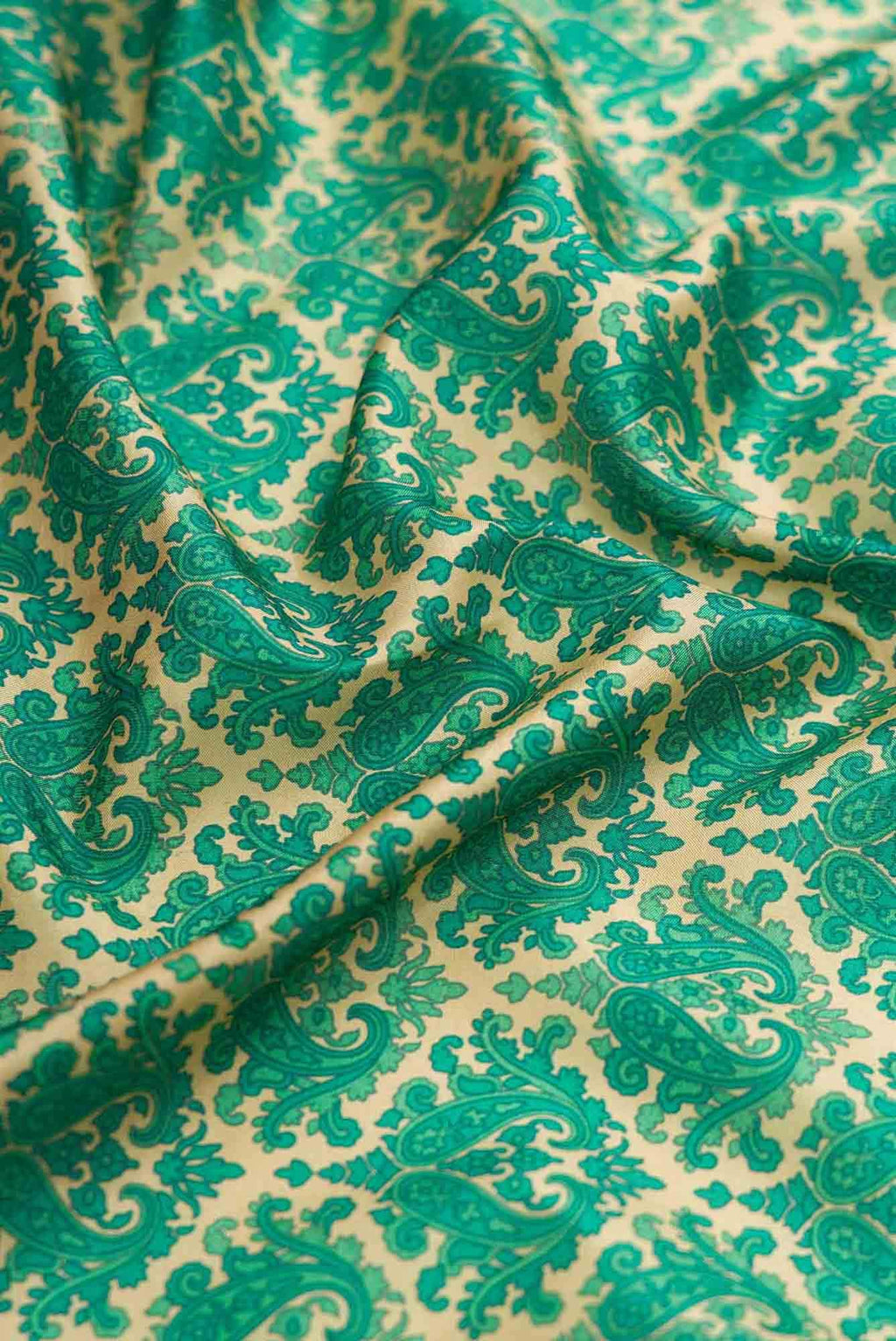 Green Dual Tone Printed Silk Saree