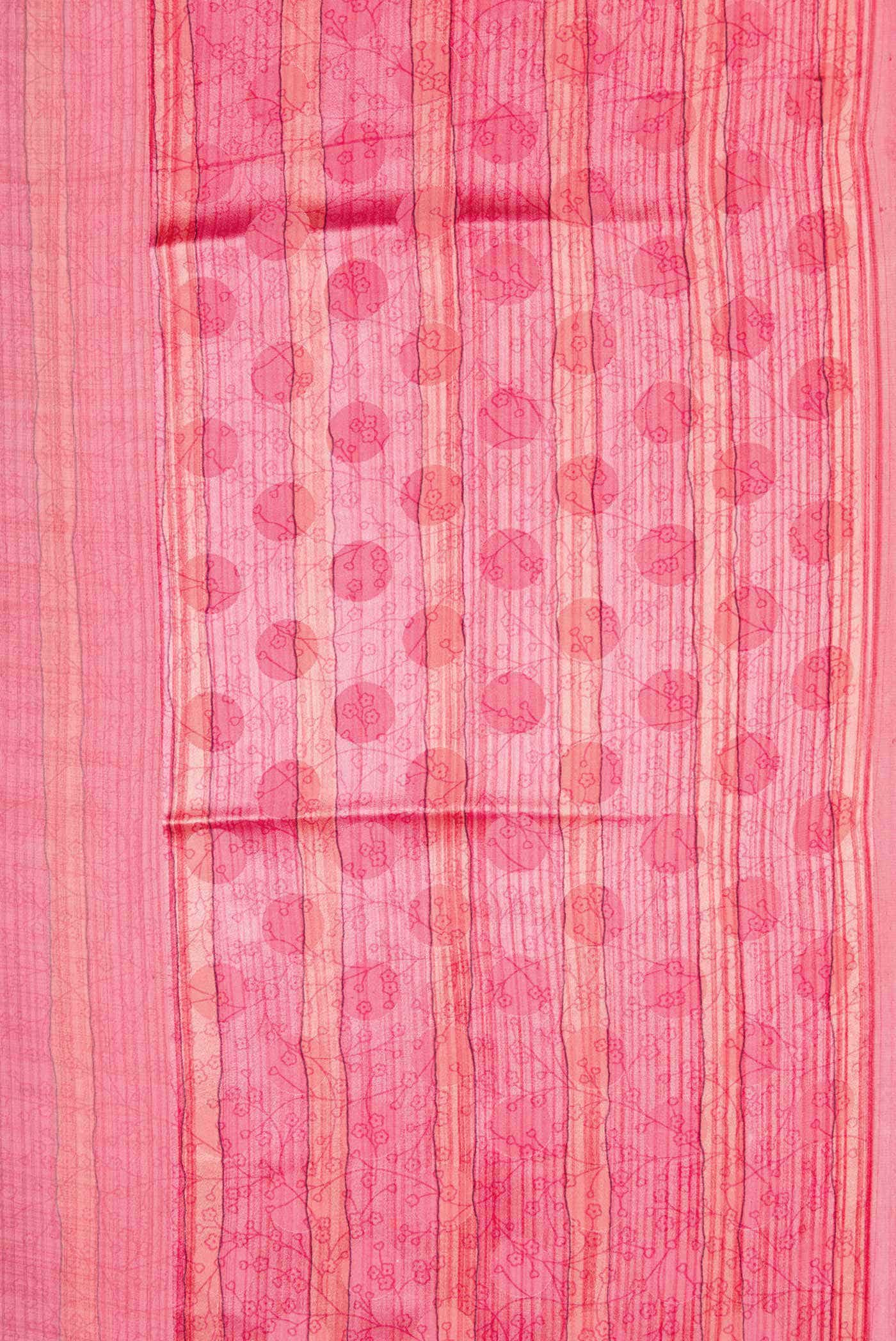 Pink Dual Tone Mysore Georgette Saree