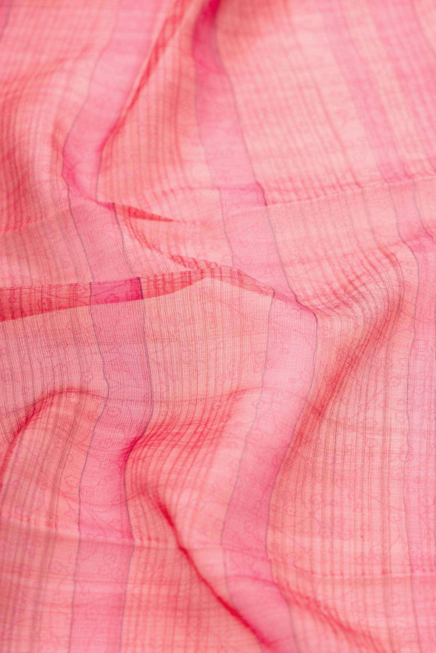 Pink Dual Tone Mysore Georgette Saree
