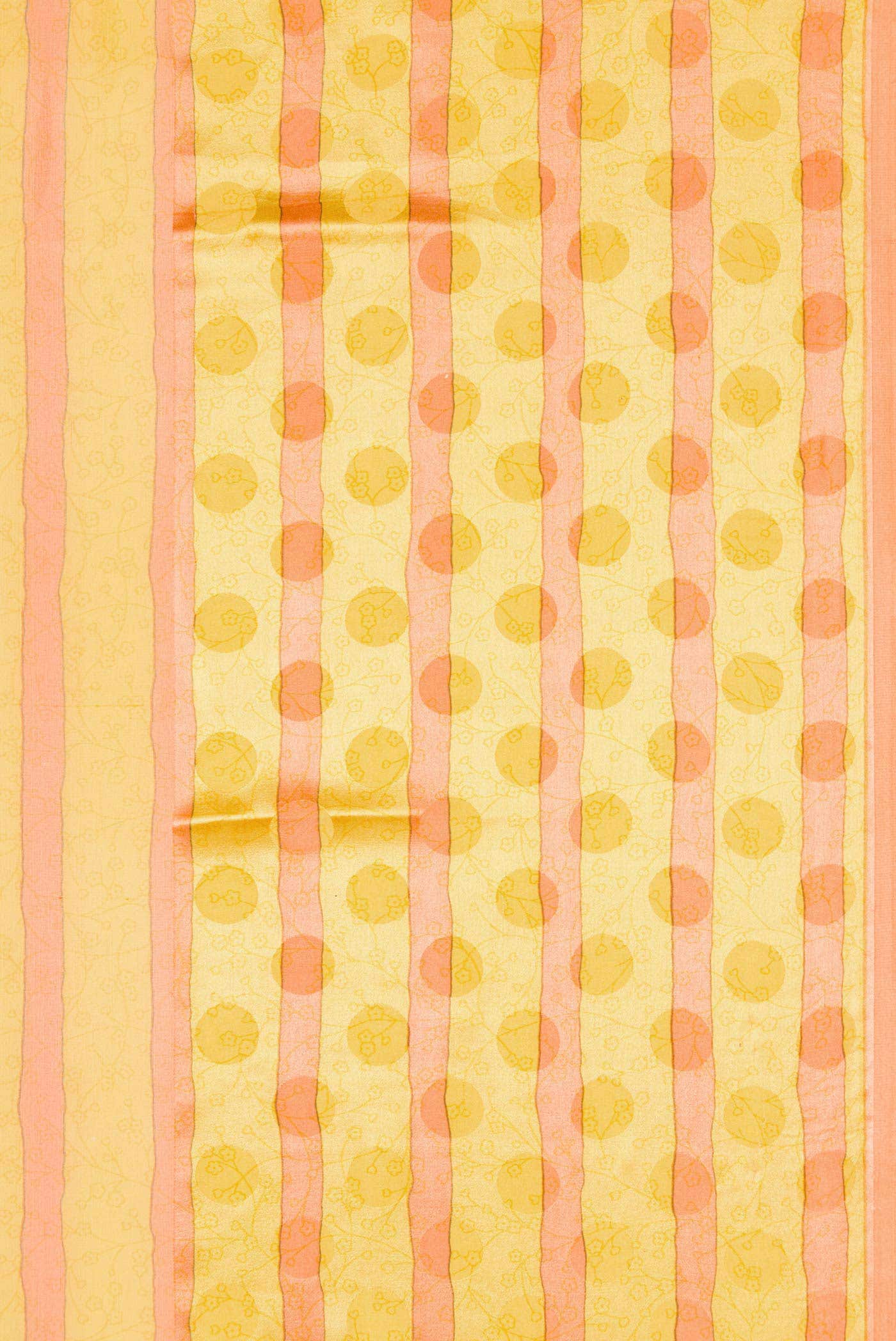 Yellow Dual Tone Mysore Georgette Saree