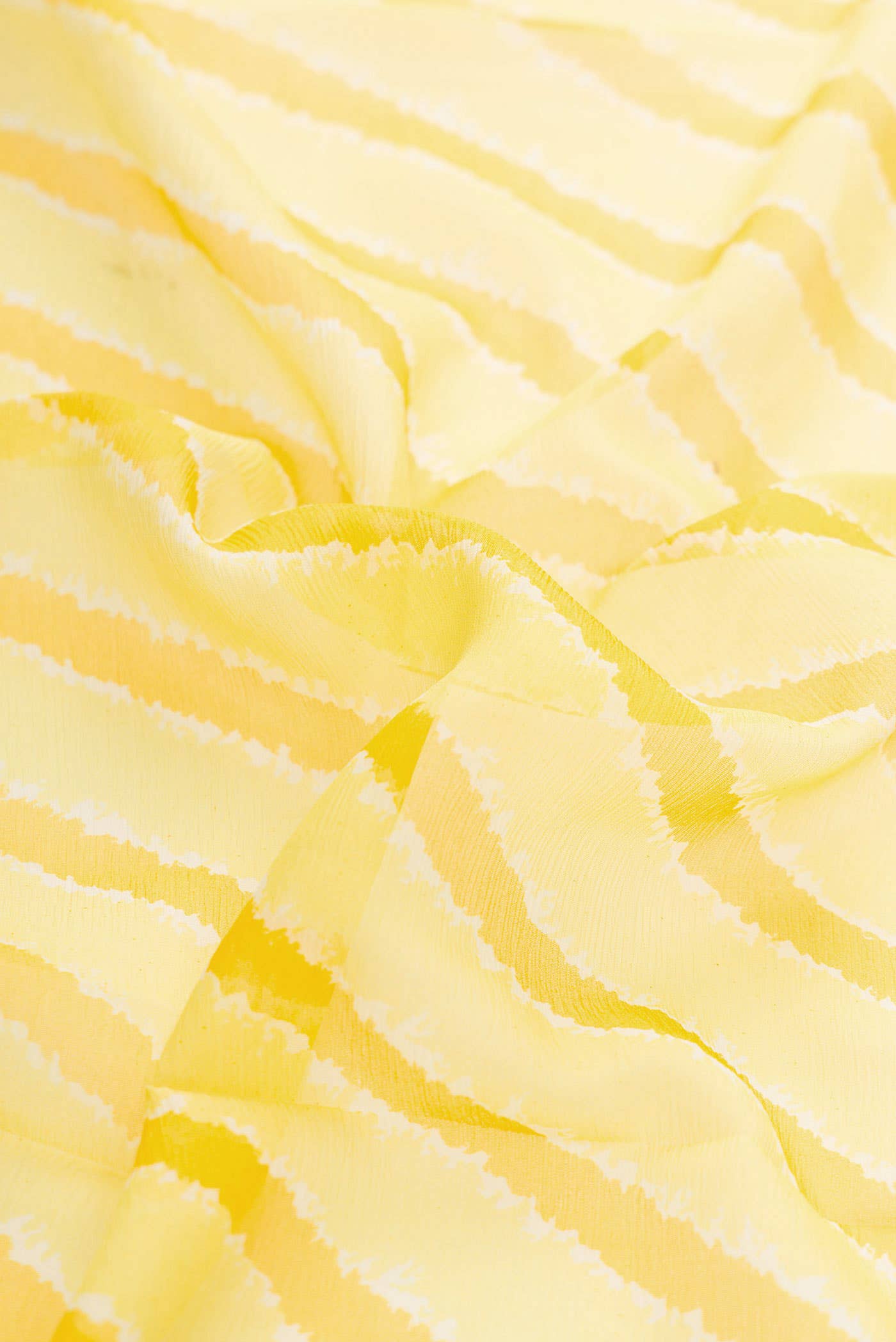 Yellow Mysore Chiffon Saree