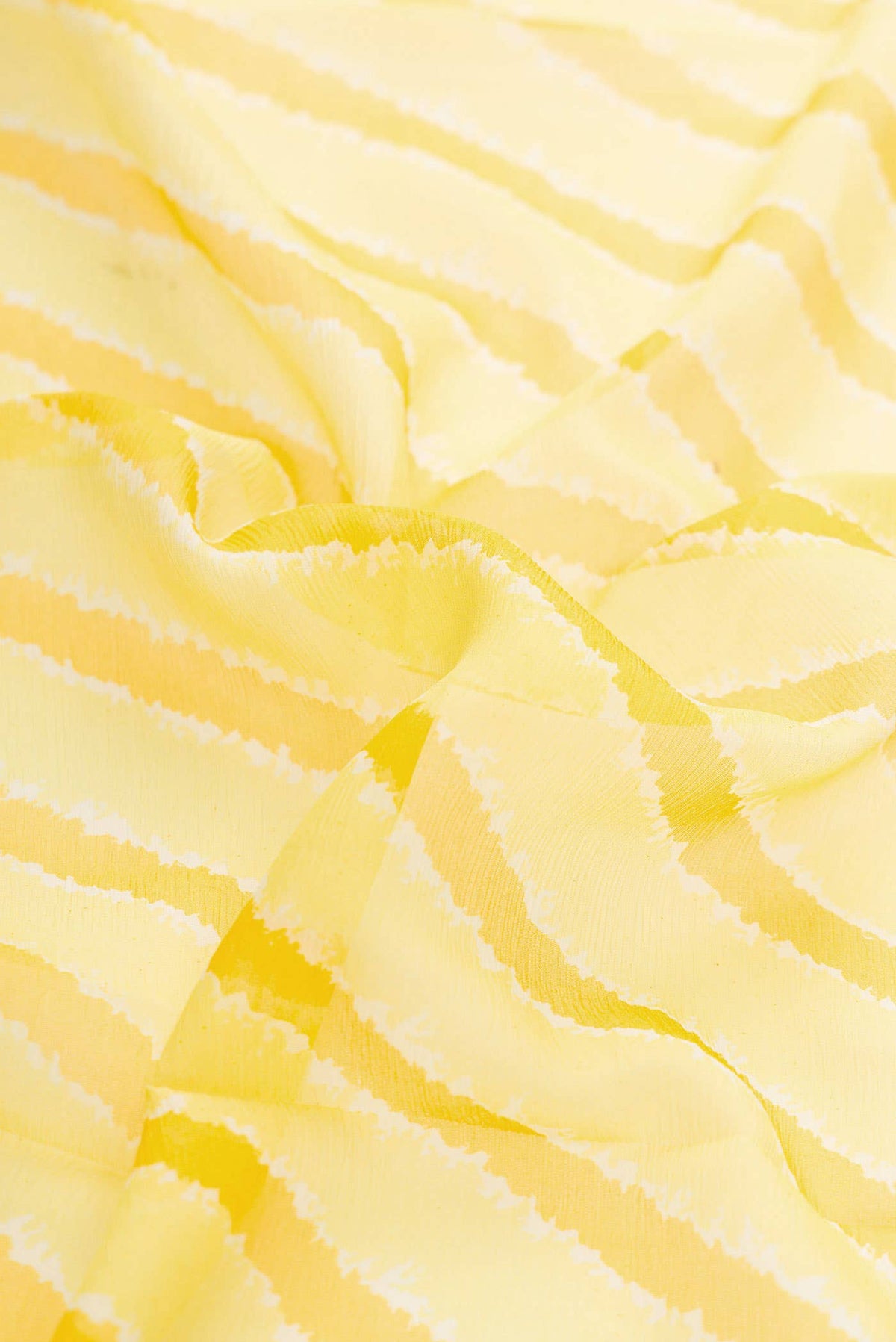Yellow Mysore Chiffon Saree