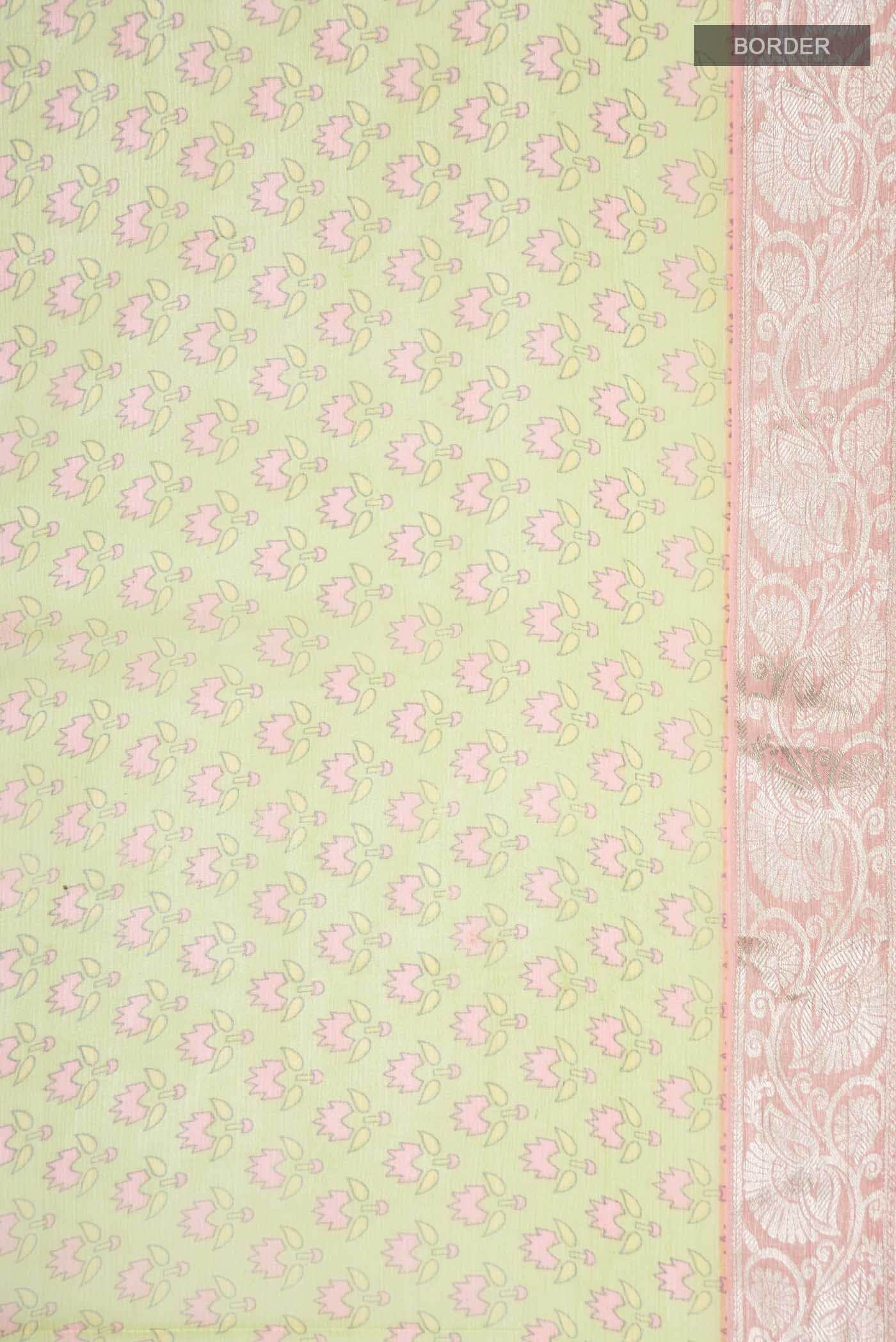 Green Mysore Chiffon Saree
