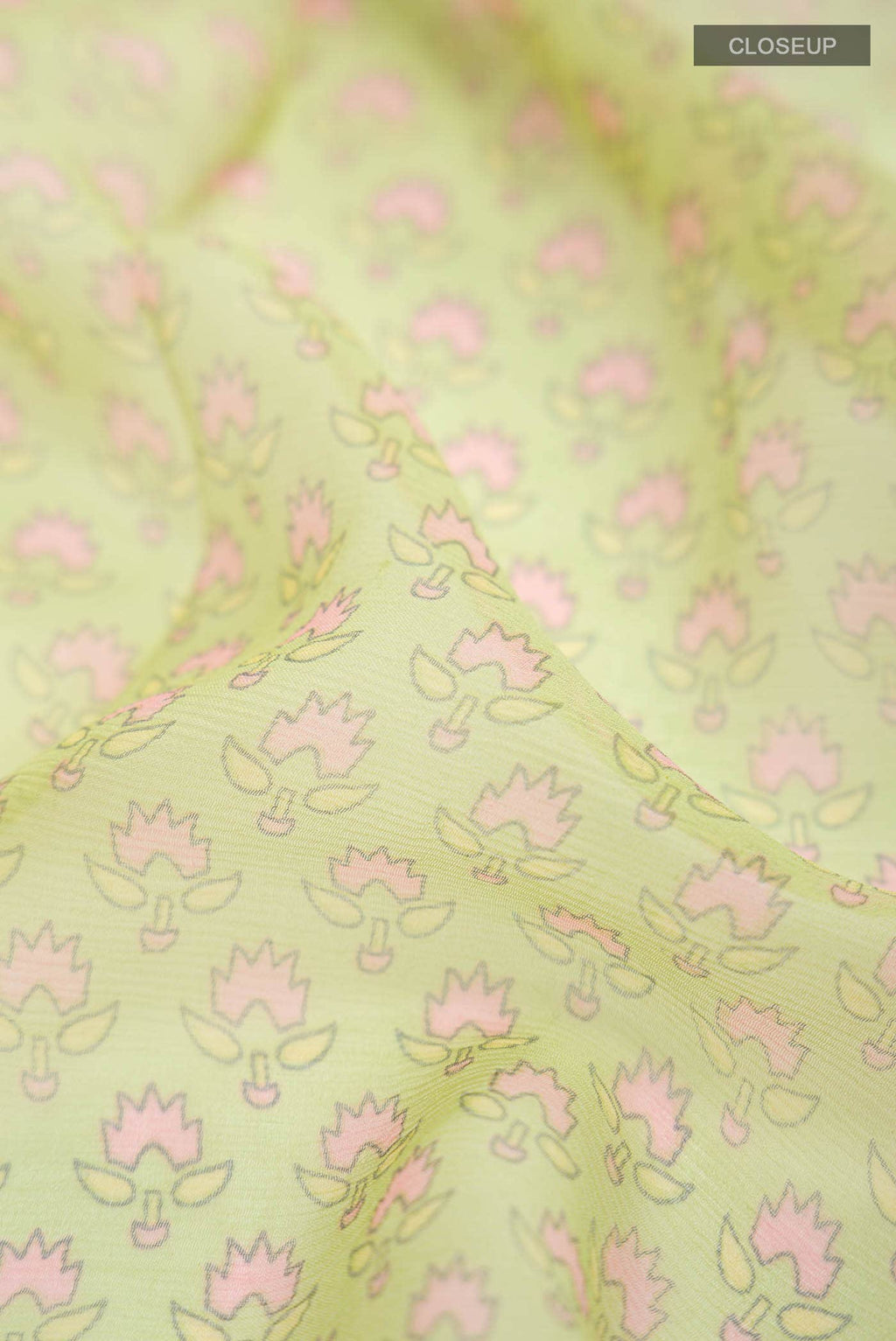 Green Mysore Chiffon Saree