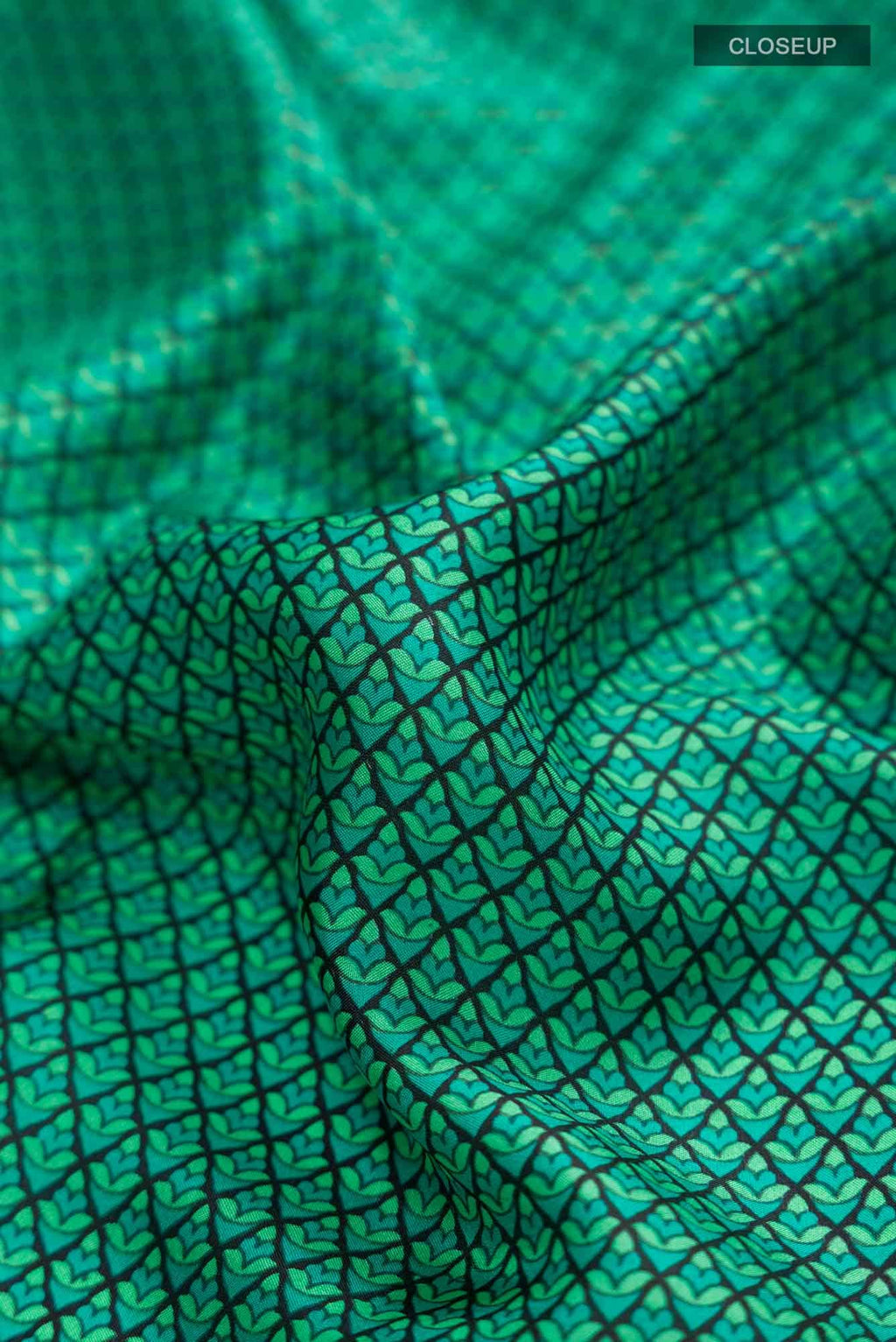 Blue Printed Silk Saree