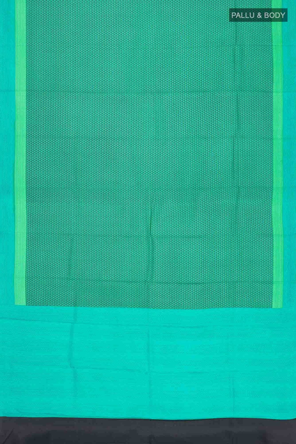 Sea Green Printed Silk Saree