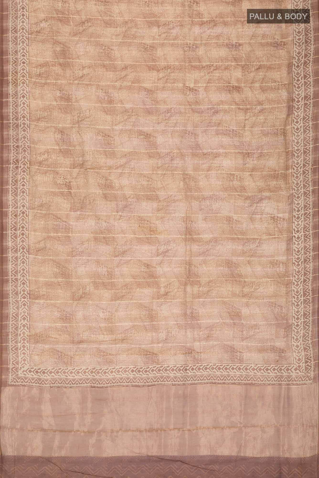 Brown Chanderi Silk Cotton Saree