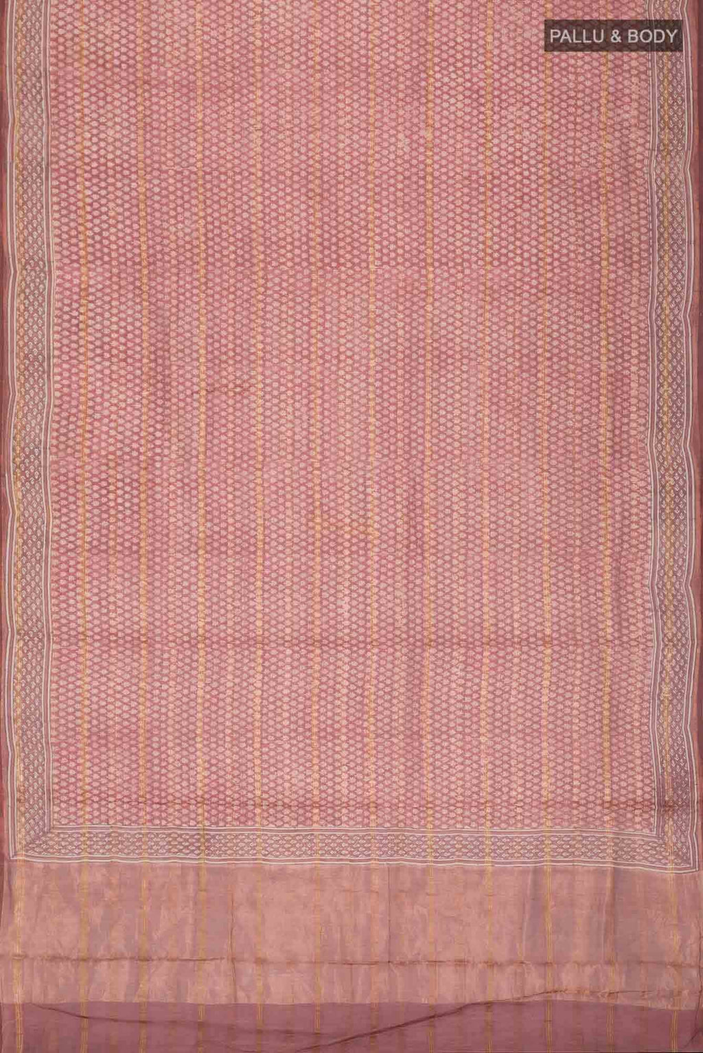 Brown Chanderi Silk Cotton Saree