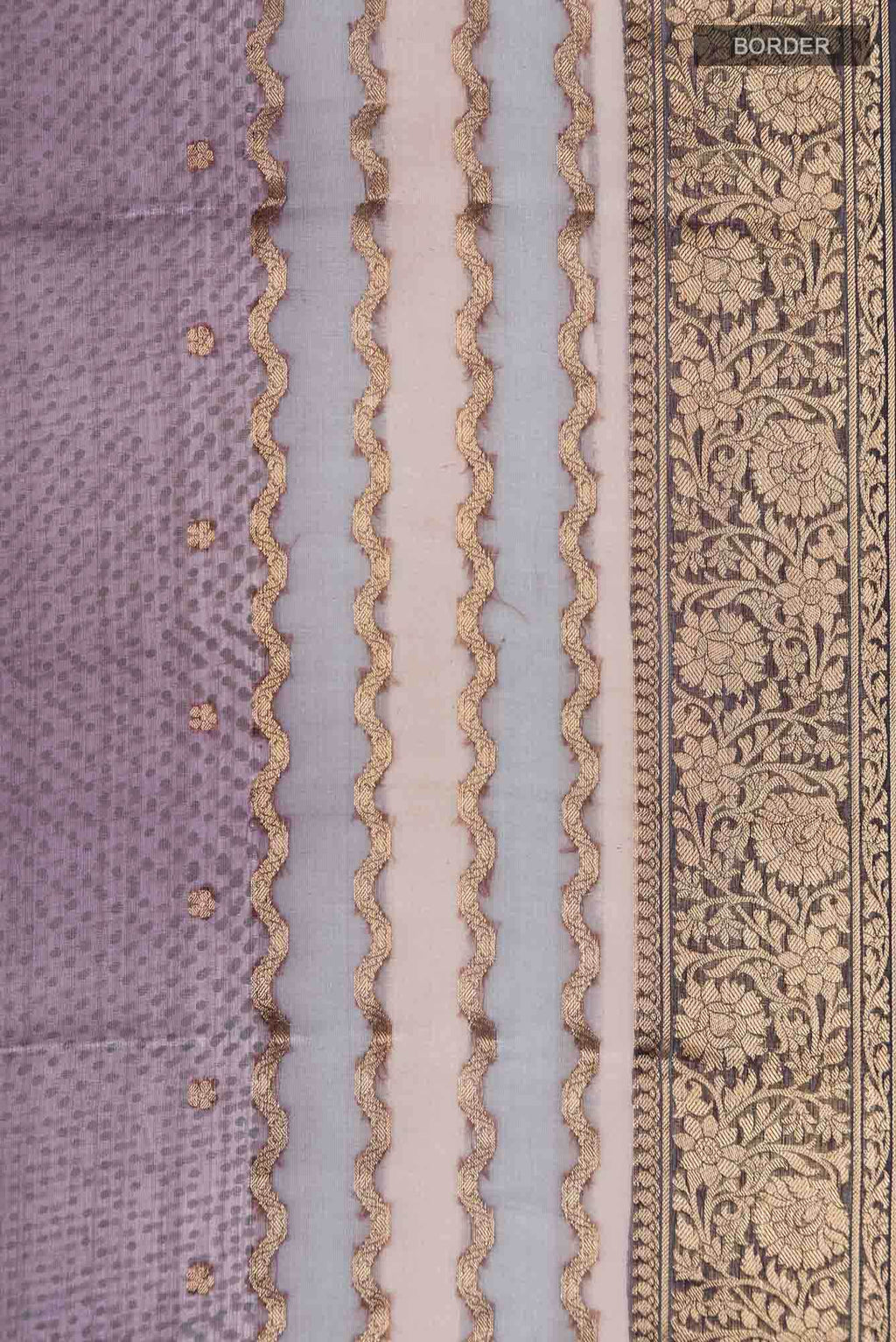 Purple Organza Silk Saree