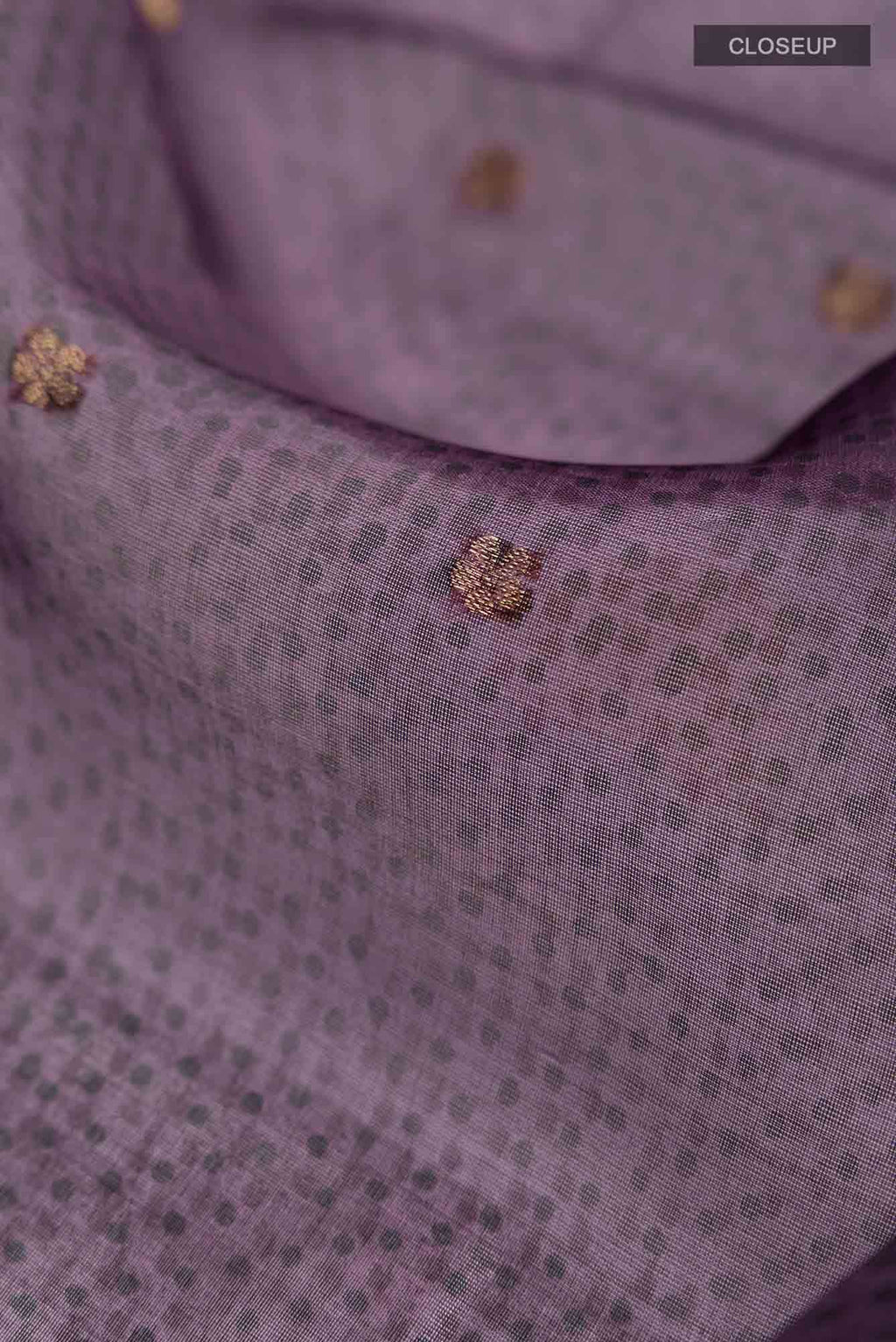 Purple Organza Silk Saree