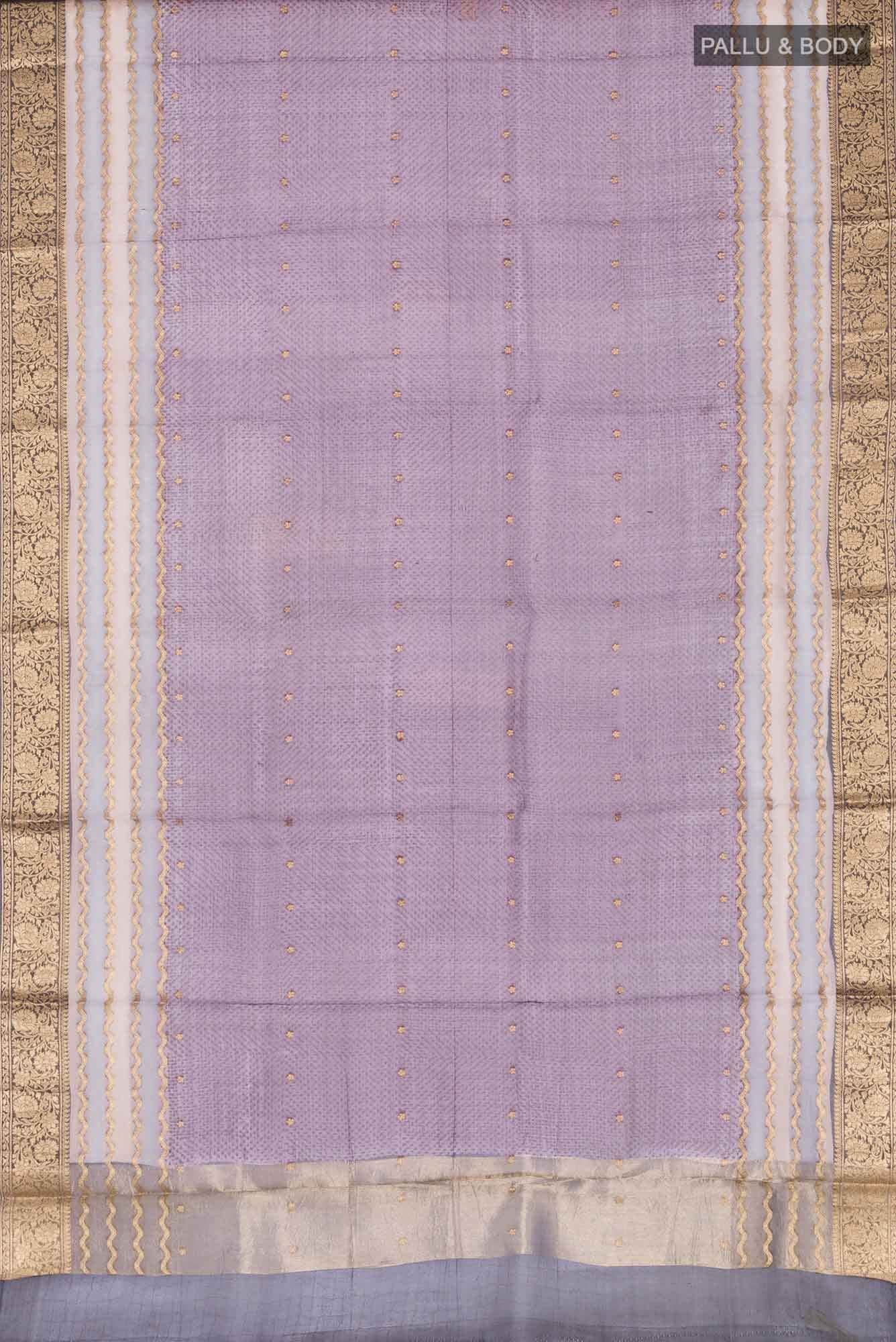 Purple Organza Silk Saree