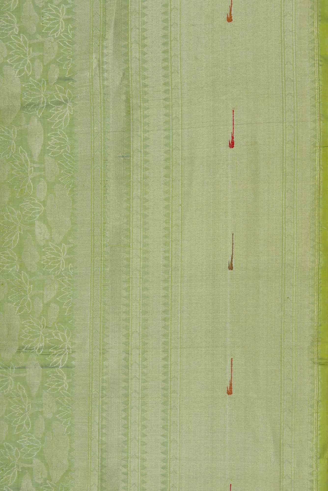 Green Dual Tone Banarasi Silk Saree