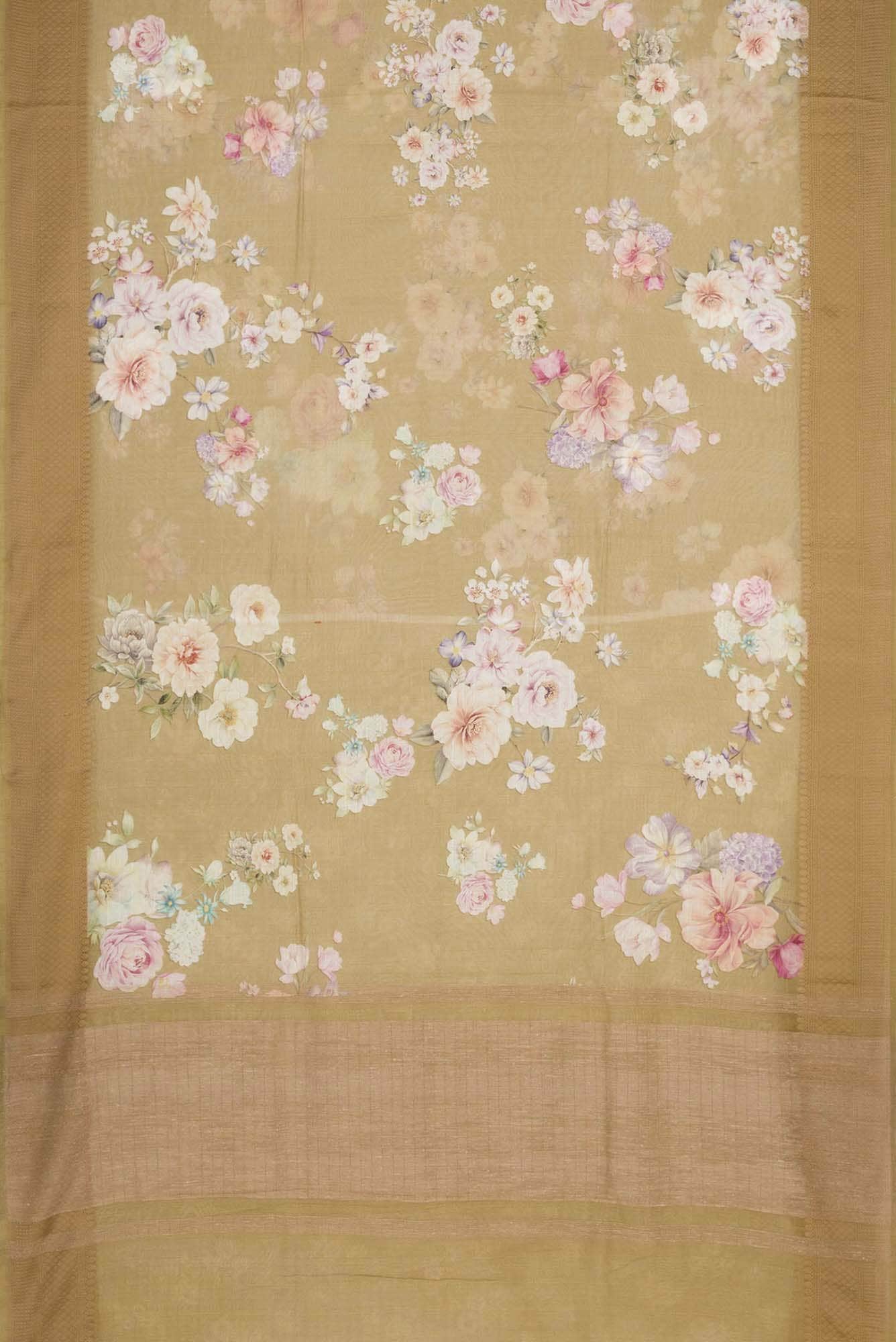 Light Green Dual Tone Chanderi Silk Saree