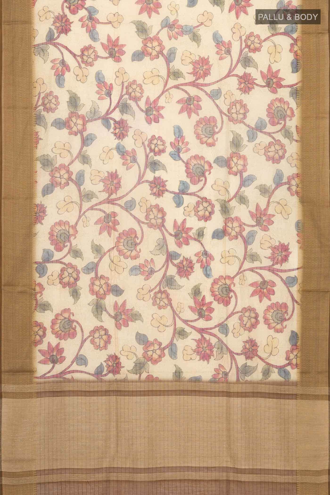 Sandal Silk Cotton Saree