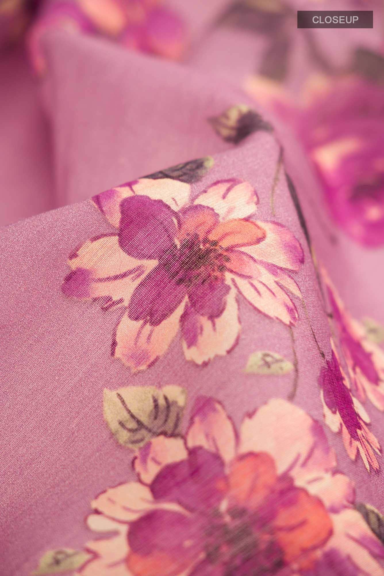 Pink Bhagalpuri Tussar Silk Saree