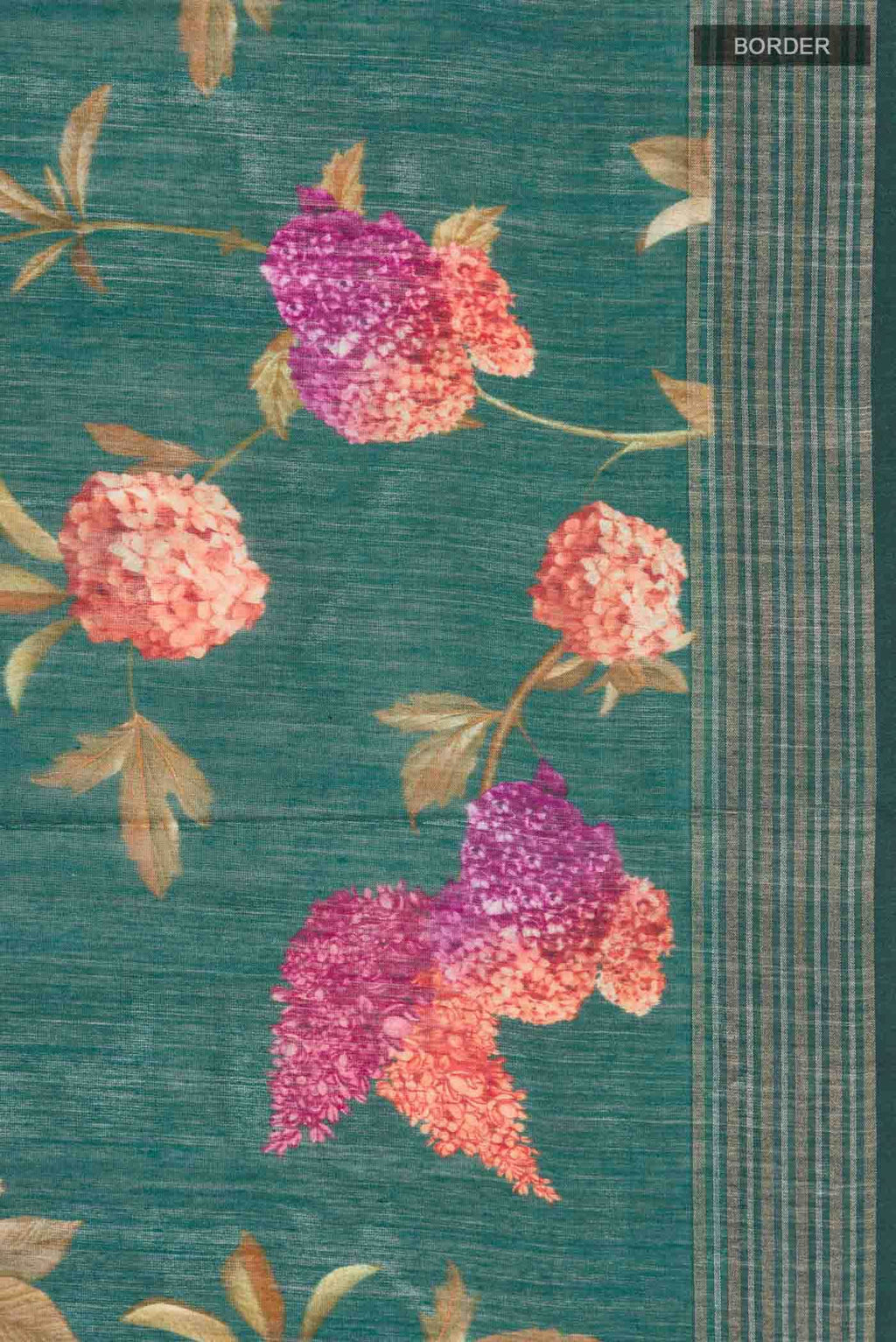 Green Tussar Silk Saree