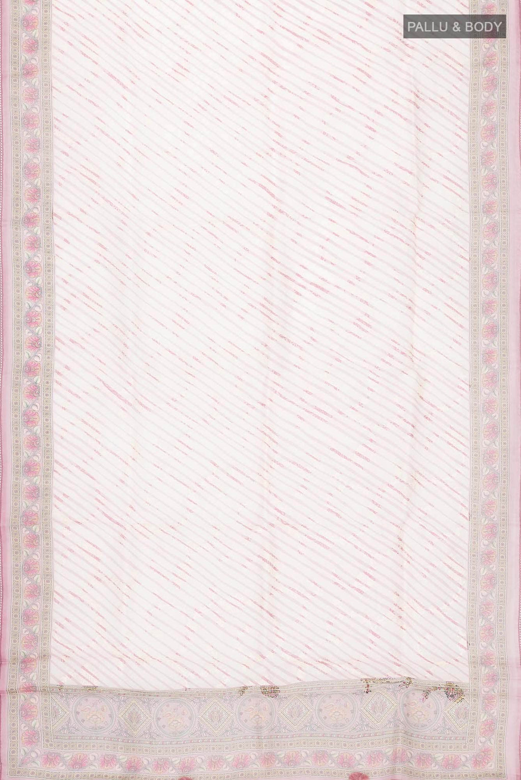 Beige Organza Silk Saree