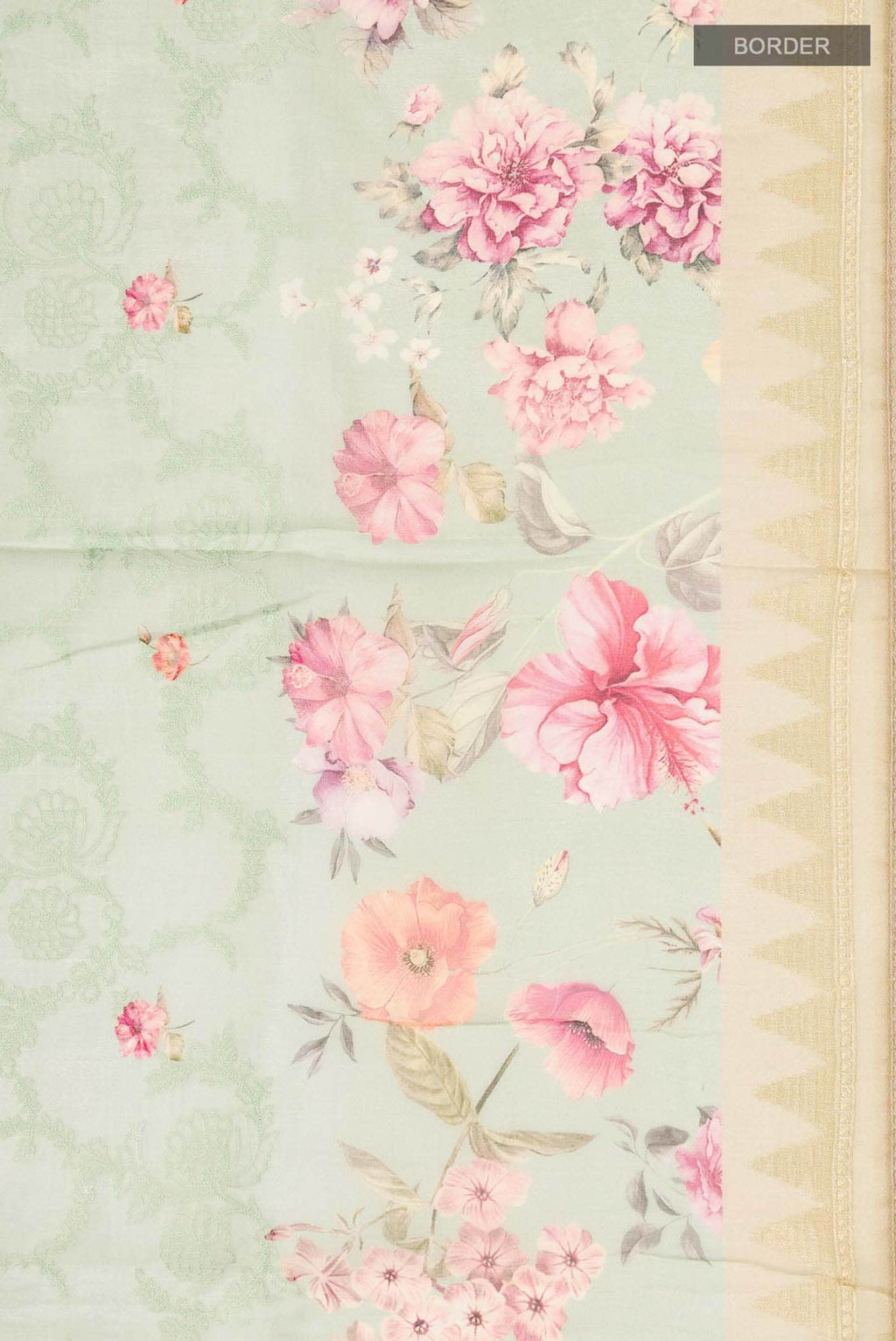 Light Green Organza Silk Saree