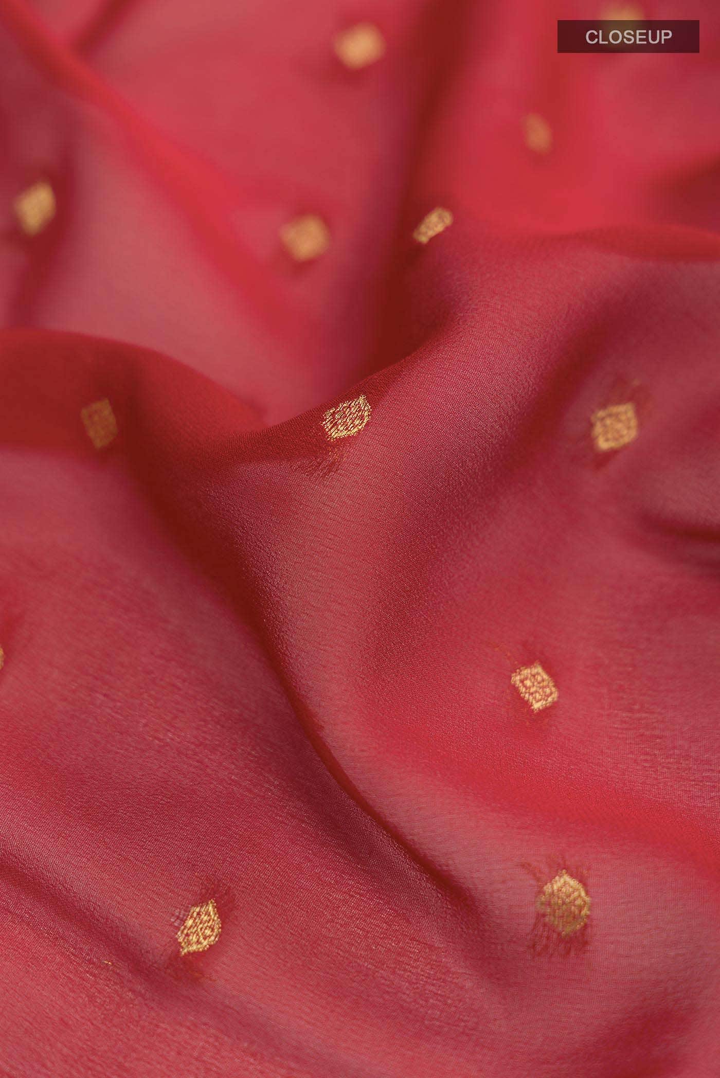 Maroon Georgette Saree