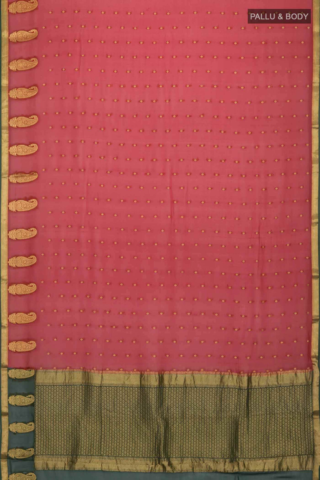 Maroon Georgette Saree
